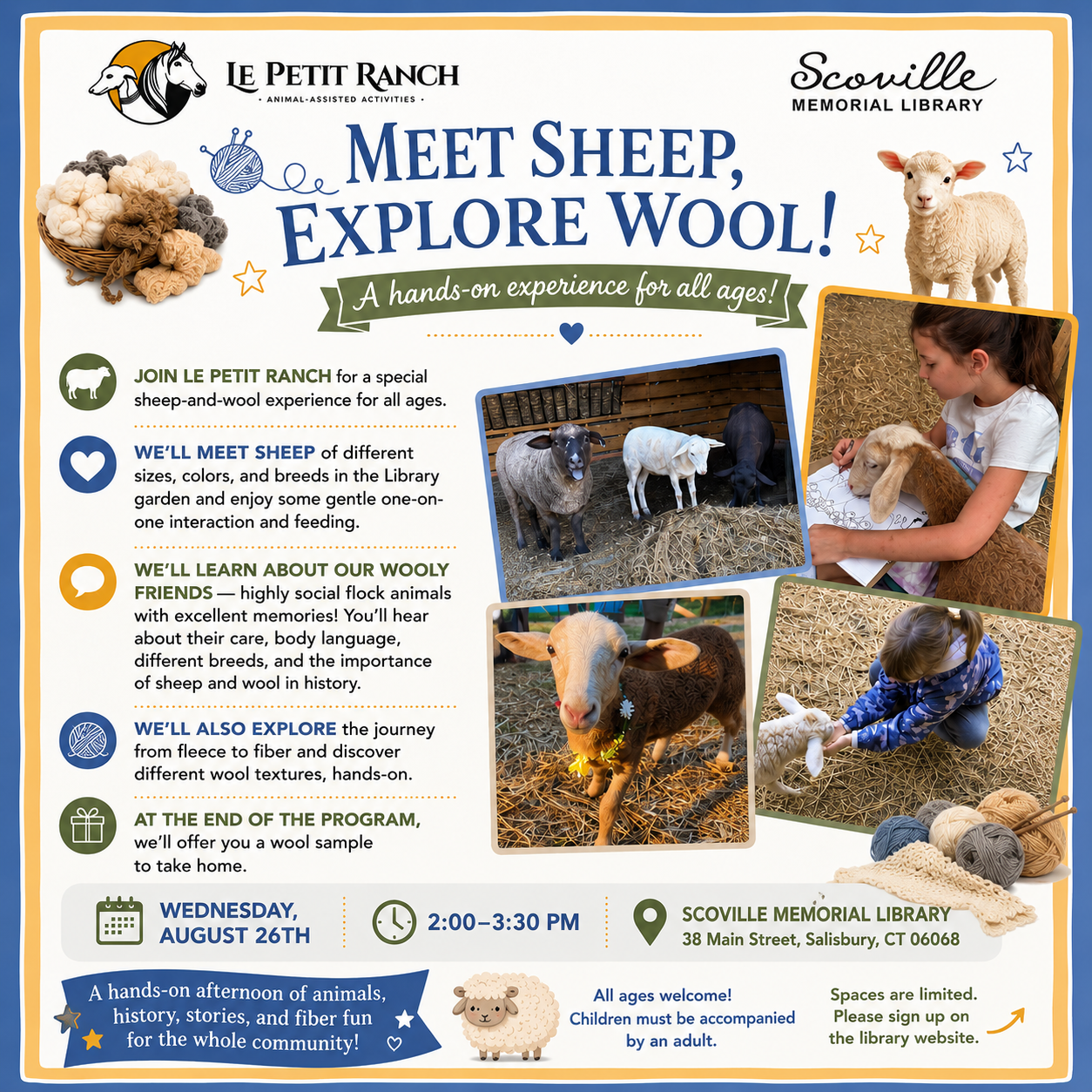 MEET SHEEP, EXPLORE WOOL FOR THE WHOLE FAMILY