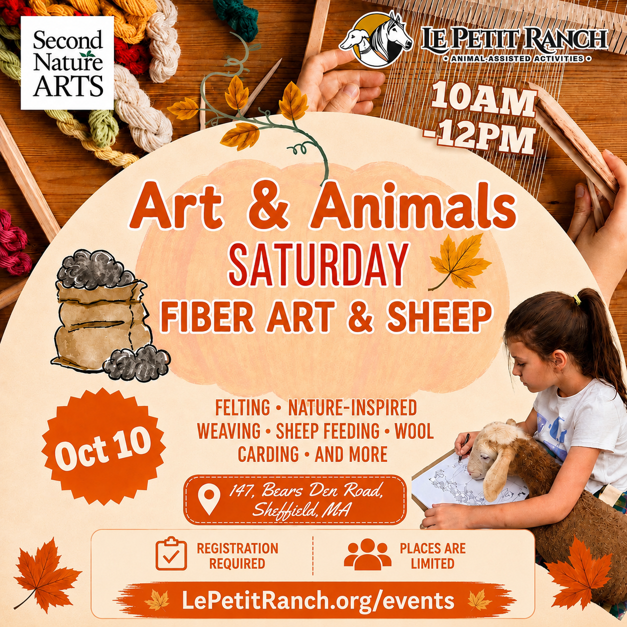 Saturday Fall Fiber Art at the Ranch