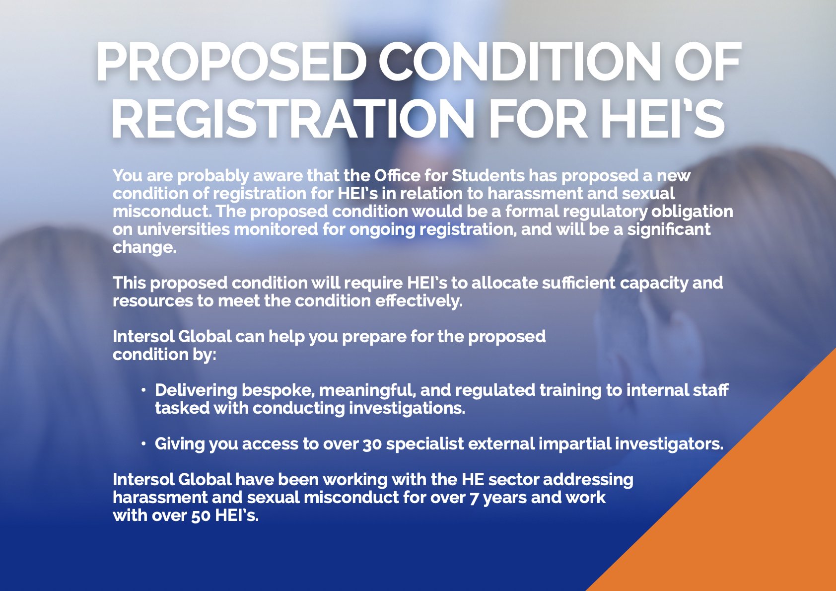 HARASSMENT &amp; SEXUAL MISCONDUCT IN HIGHER EDUCATION 