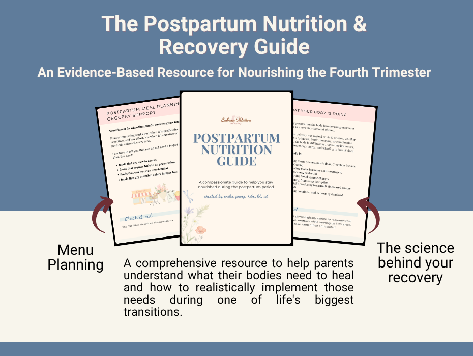 The Postpartum Nutrition & Recovery Guide: An Evidence-Based Resource for Nourishing the Fourth Trimester
