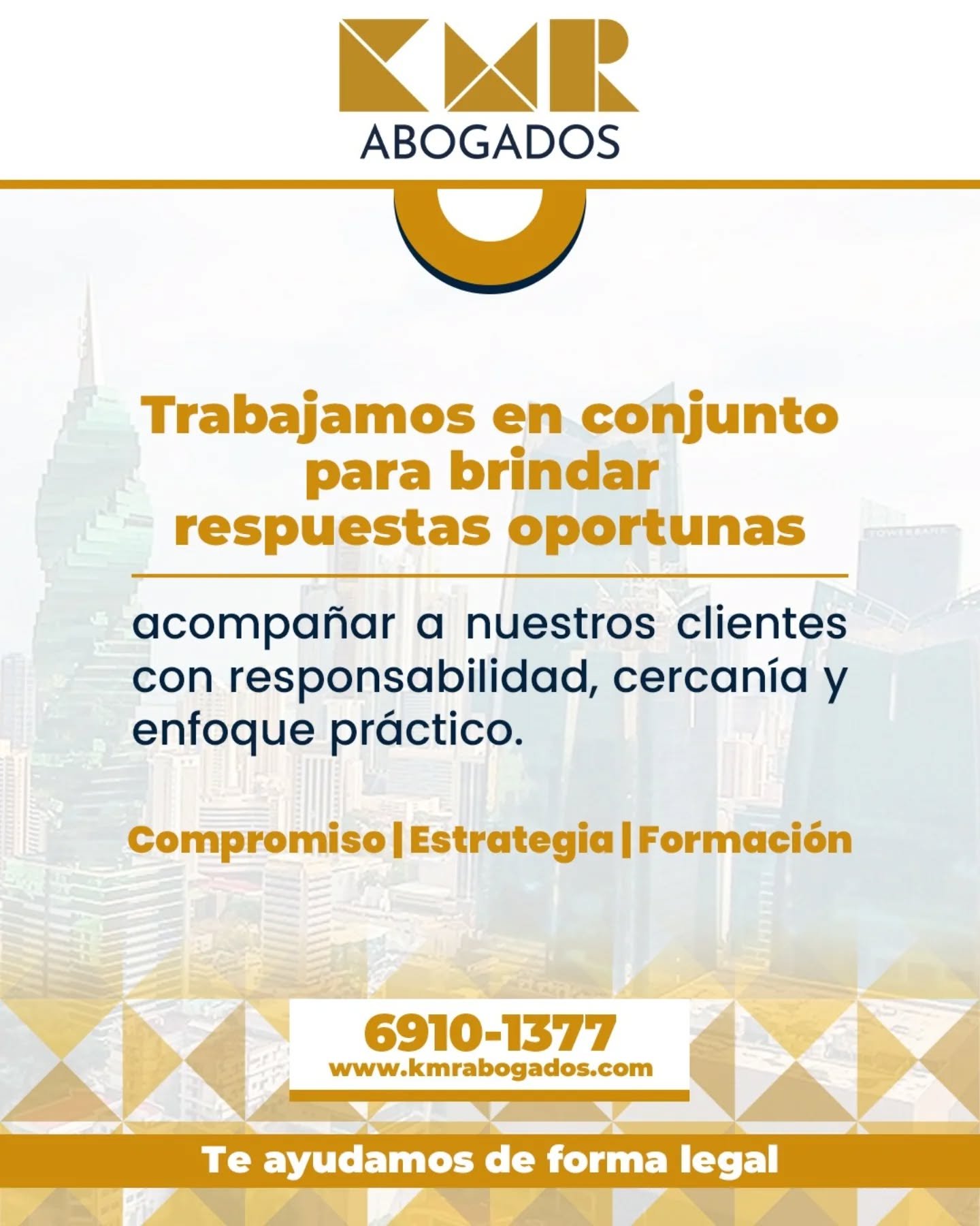 Trabajamos en conjunto para brindar respuestas oportunas y acompa&ntilde;ar a nuestros clientes con responsabilidad, cercan&iacute;a y enfoque pr&aacute;ctico.

Adem&aacute;s, creemos en el poder de la formaci&oacute;n jur&iacute;dica y por eso desar