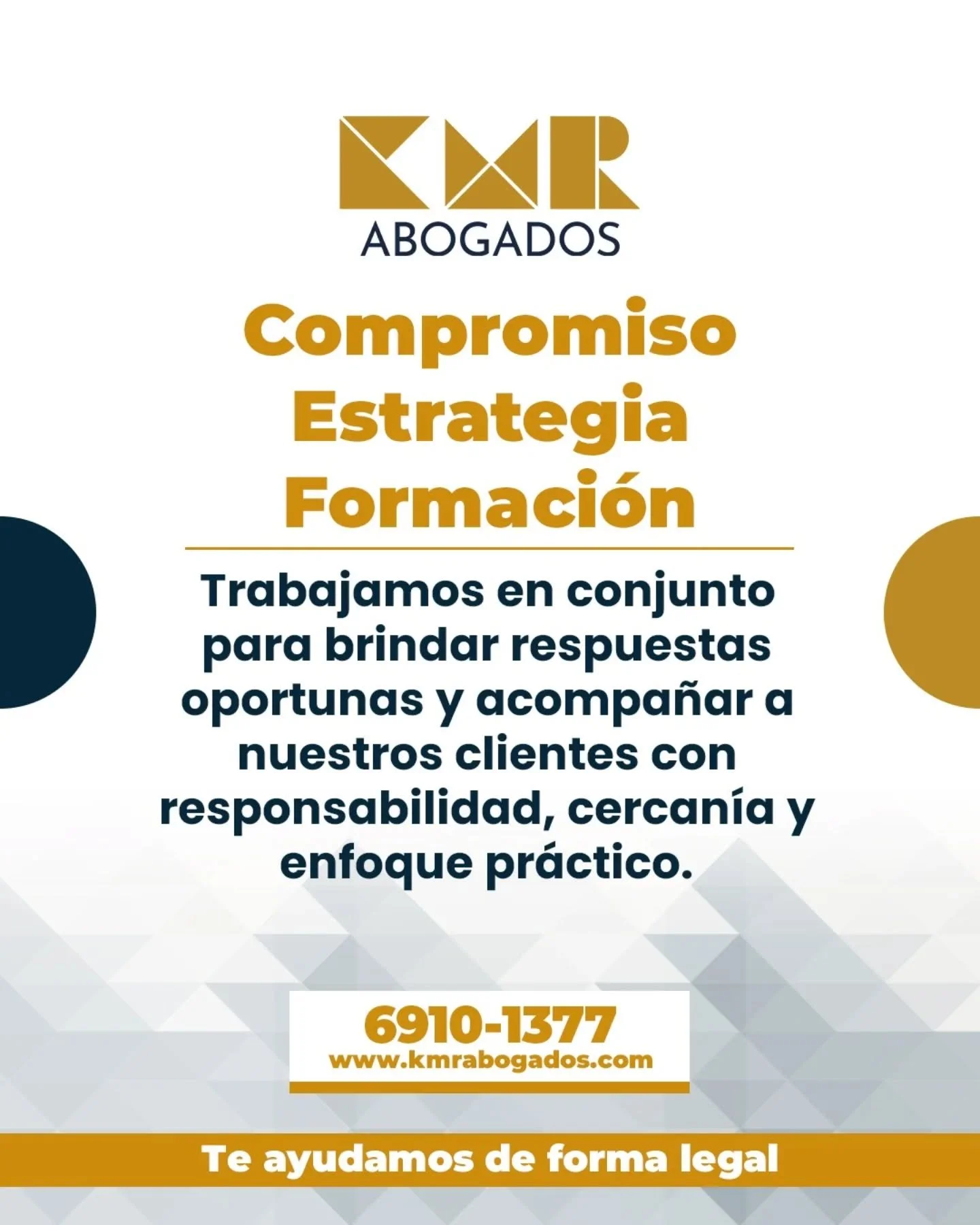 Nuestra firma destaca por un compromiso con la excelencia.

Brindamos soluciones legales, forjando relaciones s&oacute;lidas y duraderas, que garantizan la confianza de quienes eligen a KMR Abogados. Con experiencia y dedicaci&oacute;n, somos socios 