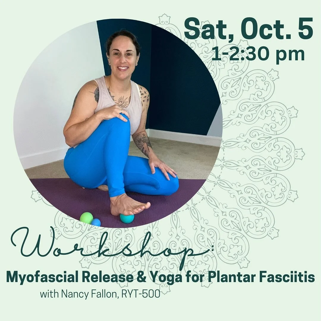 Join me @rolling_brook_yoga in Catonsville for a delightful workout for your feet!  Foot health is vital for healthy knees, hips, and pelvic floor!  Join us and learn more- Sat., Oct. 5th, 1-2:30 pm. 

Register: rollingbrookyoga.com

#rollingbrookyog