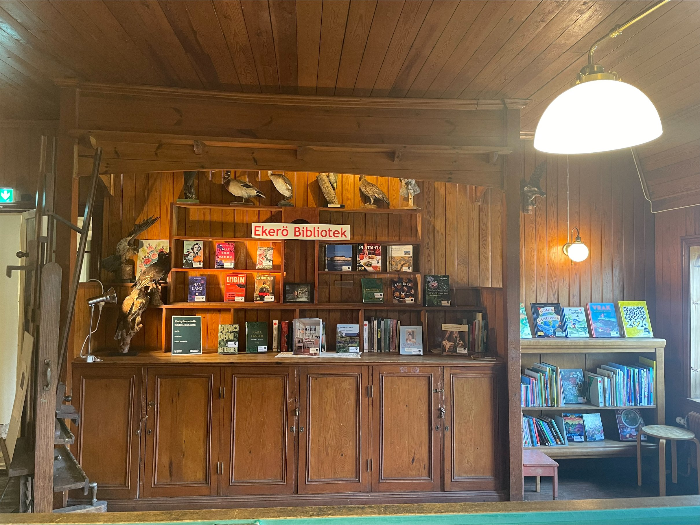 Ny bibliotekshörna på Ekebyhovs slott