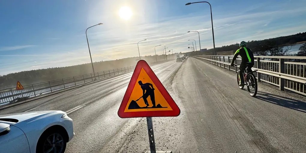 Ombyggnation på Nockebybron&nbsp; påverkar trafiken