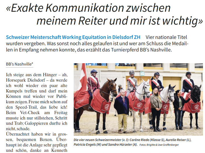 Schweizermeister Working Equitation 2026