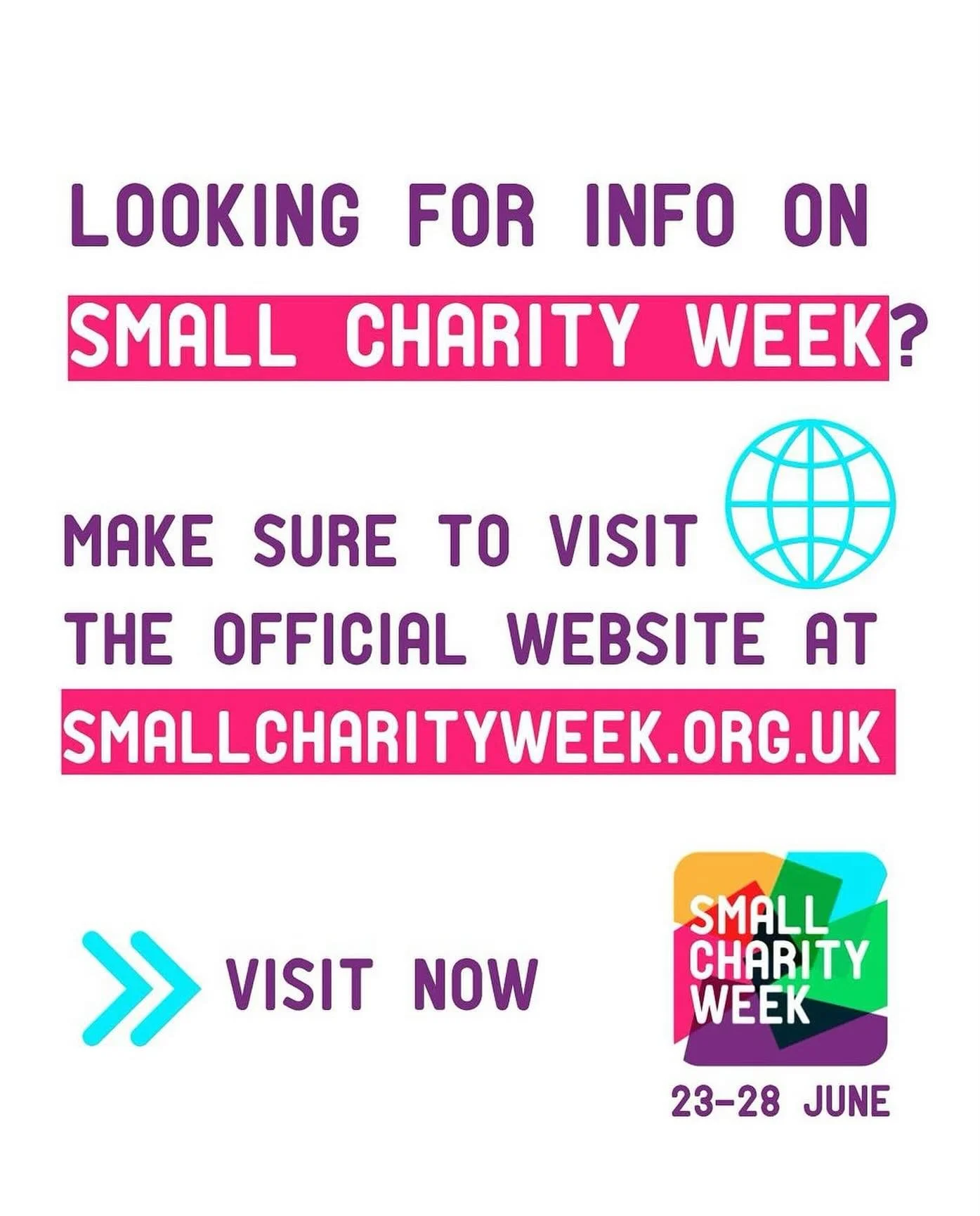 It's Small Charity Week this week! A once-a-year moment to champion and be thankful for all the amazing local charities doing their work year-round in our local communities - remember to advocate, support and volunteer to keep them all going! And onc