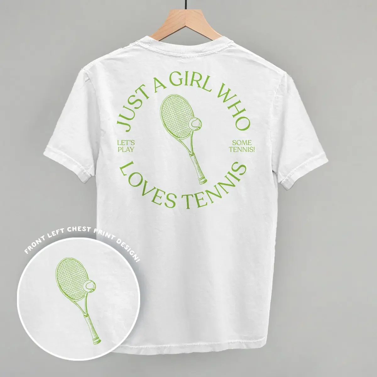 Just a Girl T shirt white.webp