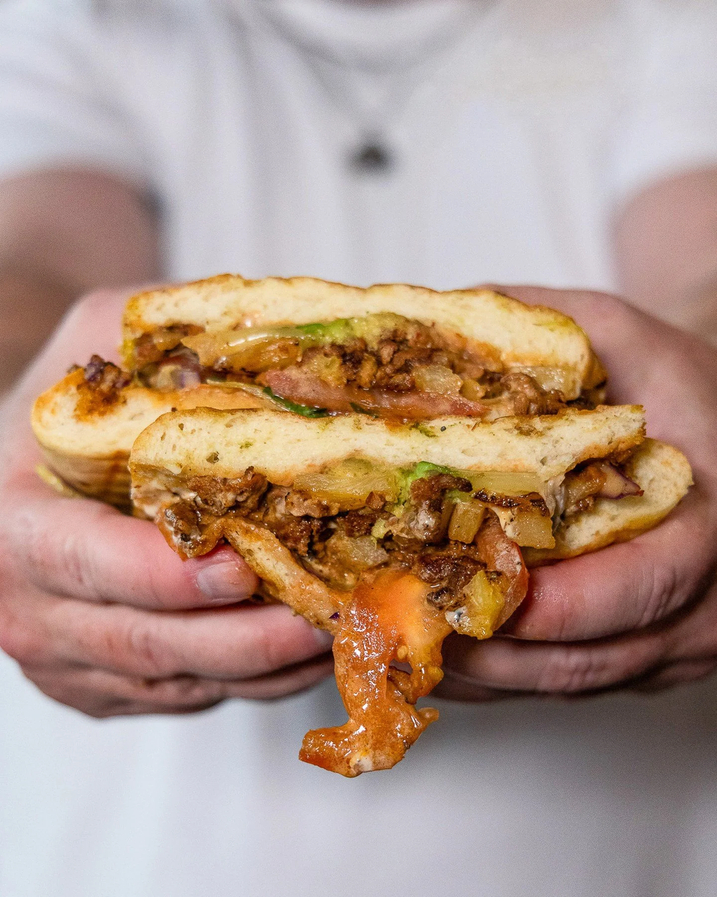 Sometimes, you need a torta loaded with all the right ingredients and ready to make a mess in the best way.

Napkins recommended 🌶️
