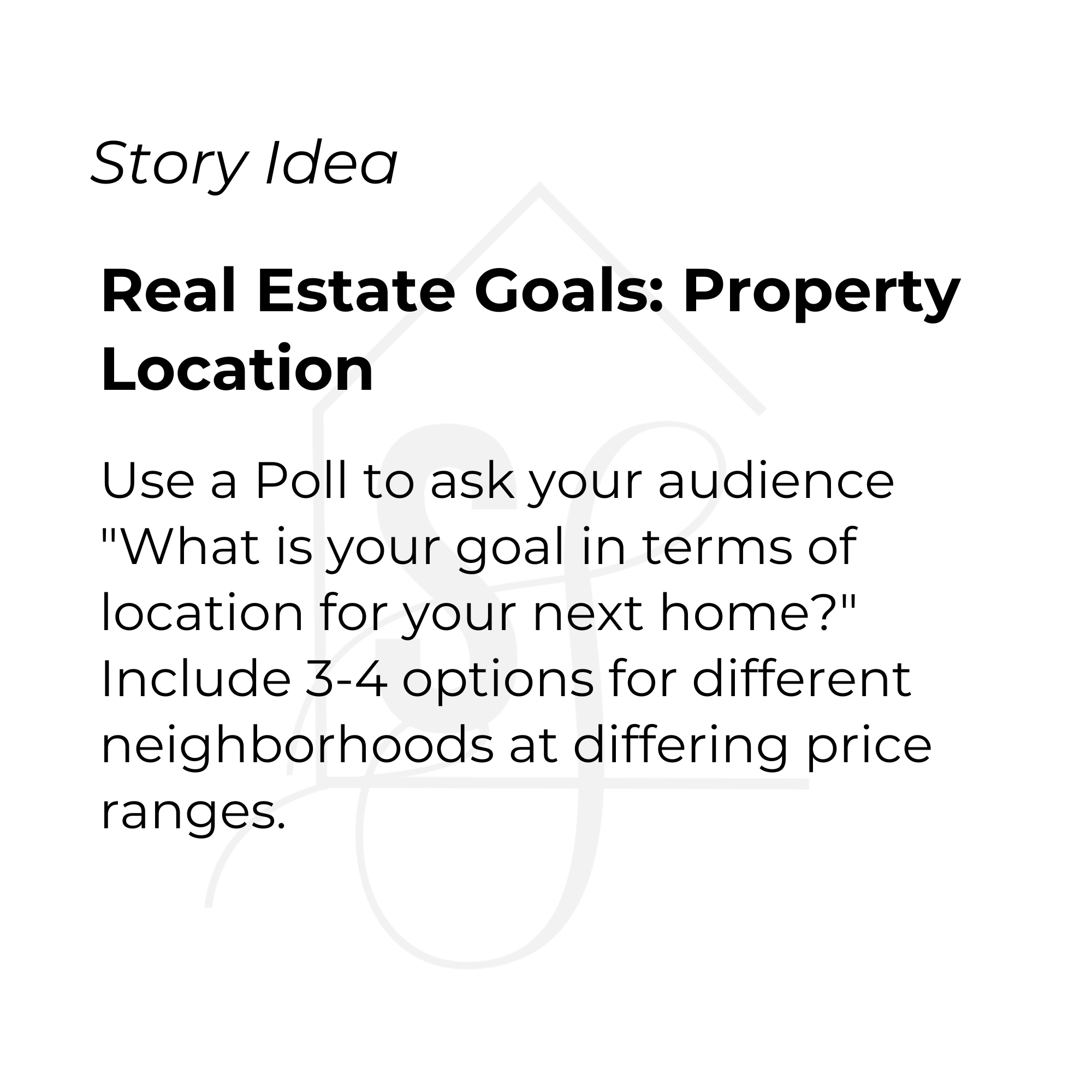 Real Estate Goals: Property Location