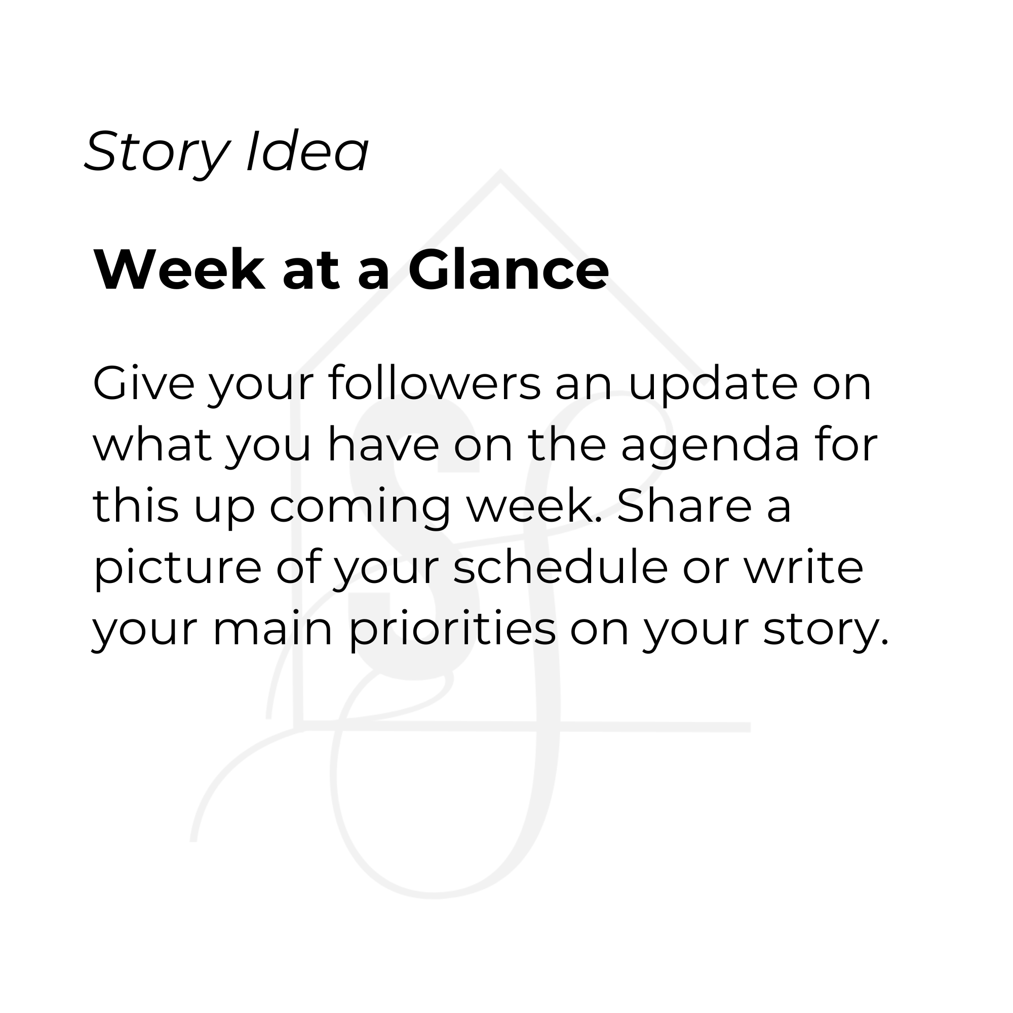 Week at a Glance 