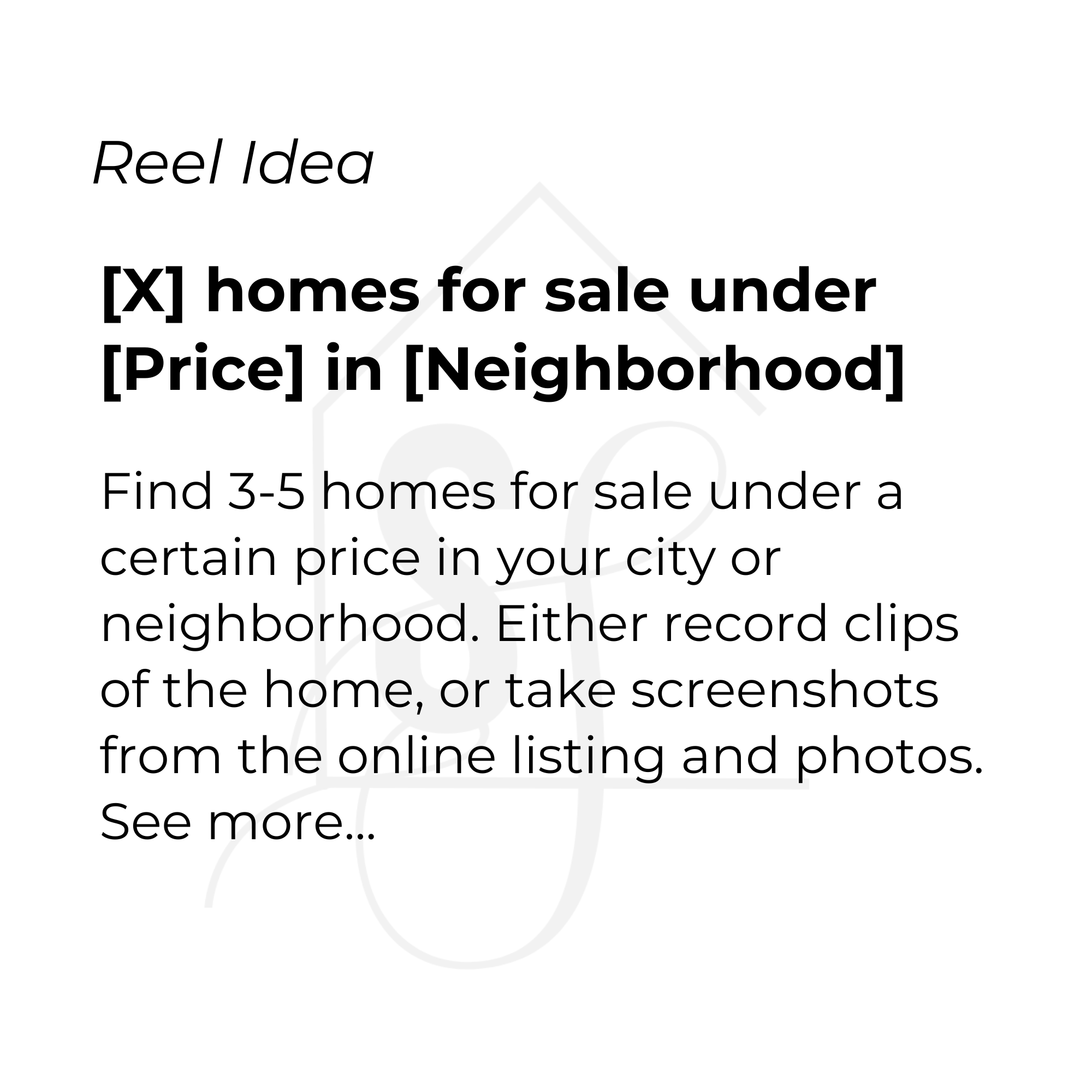 [X] homes for sale under [Price] in [City/Neighborhood]