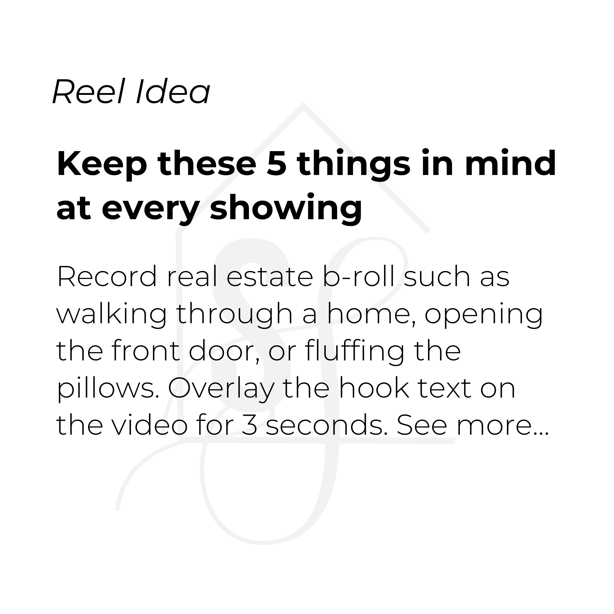 Keep these 5 things in mind at every showing