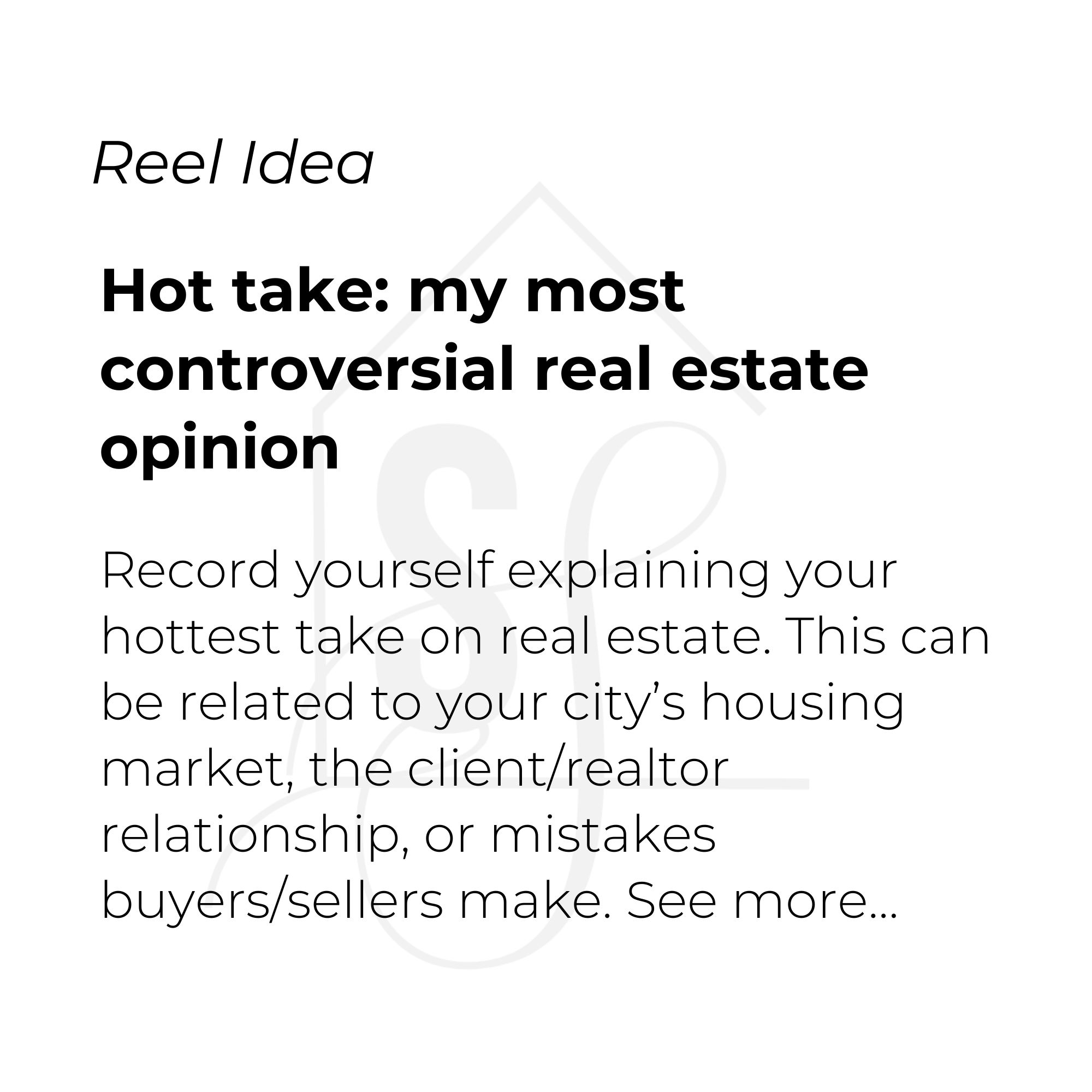 Hot take: my most controversial real estate opinion