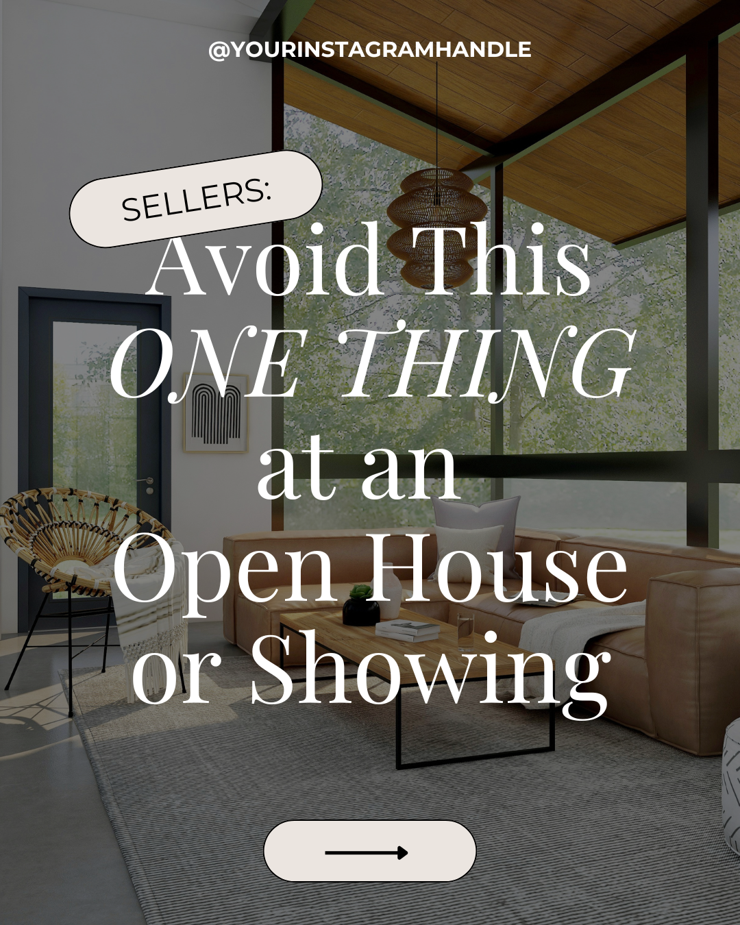 Sellers: Avoid this one thing at an open house or showing