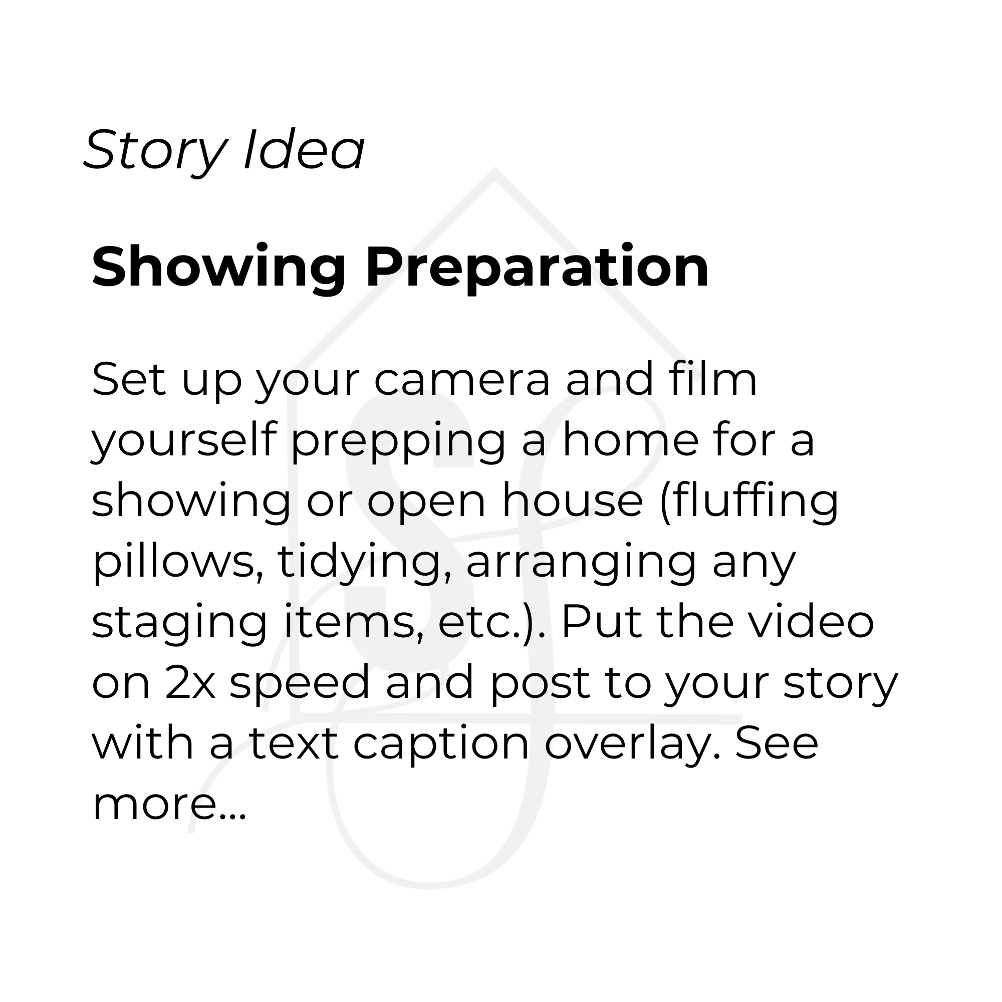 Showing Preparation