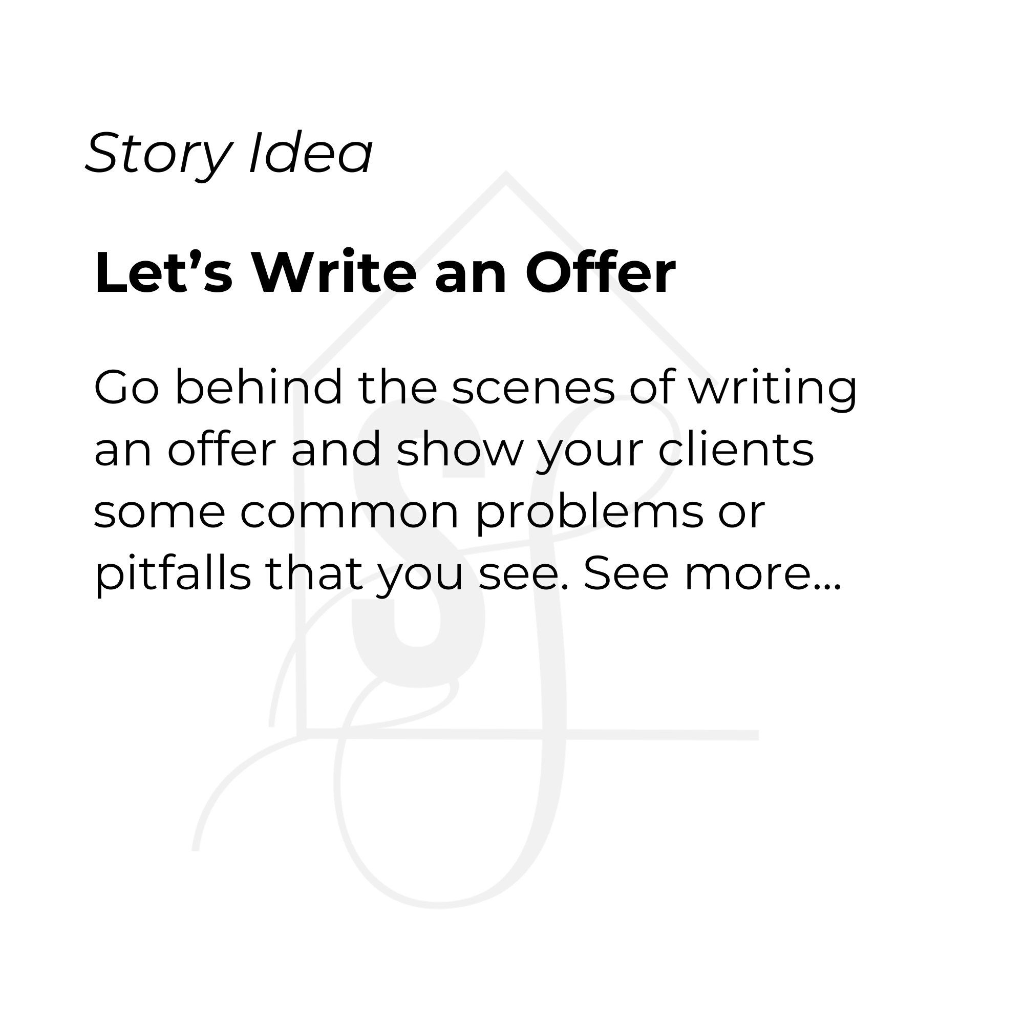 Let’s write an offer
