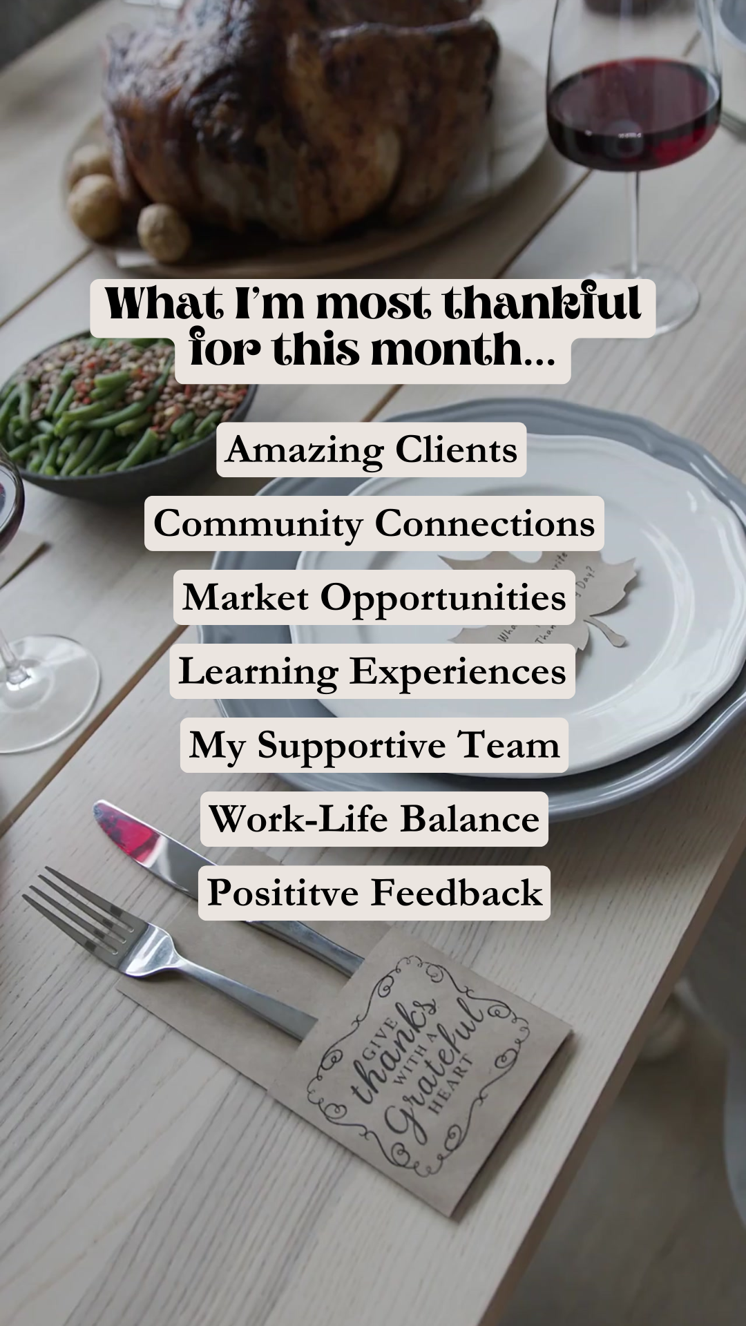 What I’m most thankful for this month