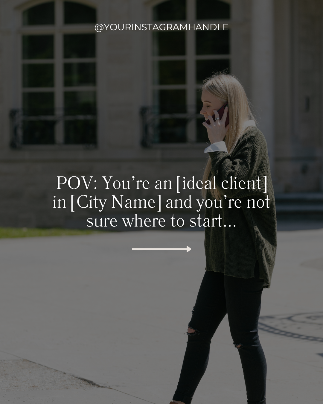 POV: You’re an [ideal client] in [City] and you’re not sure where to start…