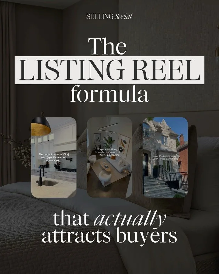 Consider this your little listing reel cheat sheet 📝🫶🏡

No more boring &ldquo;Just Listed&rdquo; graphics that nobody cares about. This is the formula I swear by to actually get views, saves, and people DMing you about your listings.

Swipe throug