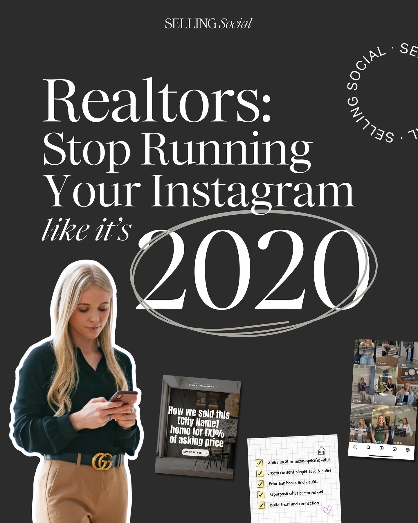 Realtors&hellip; it&rsquo;s time for some tough love. 🖤

If you&rsquo;re still running your Instagram like it&rsquo;s 2020, you&rsquo;re missing what actually works right now.

Faceless posts and generic market tips aren&rsquo;t cutting it anymore.
