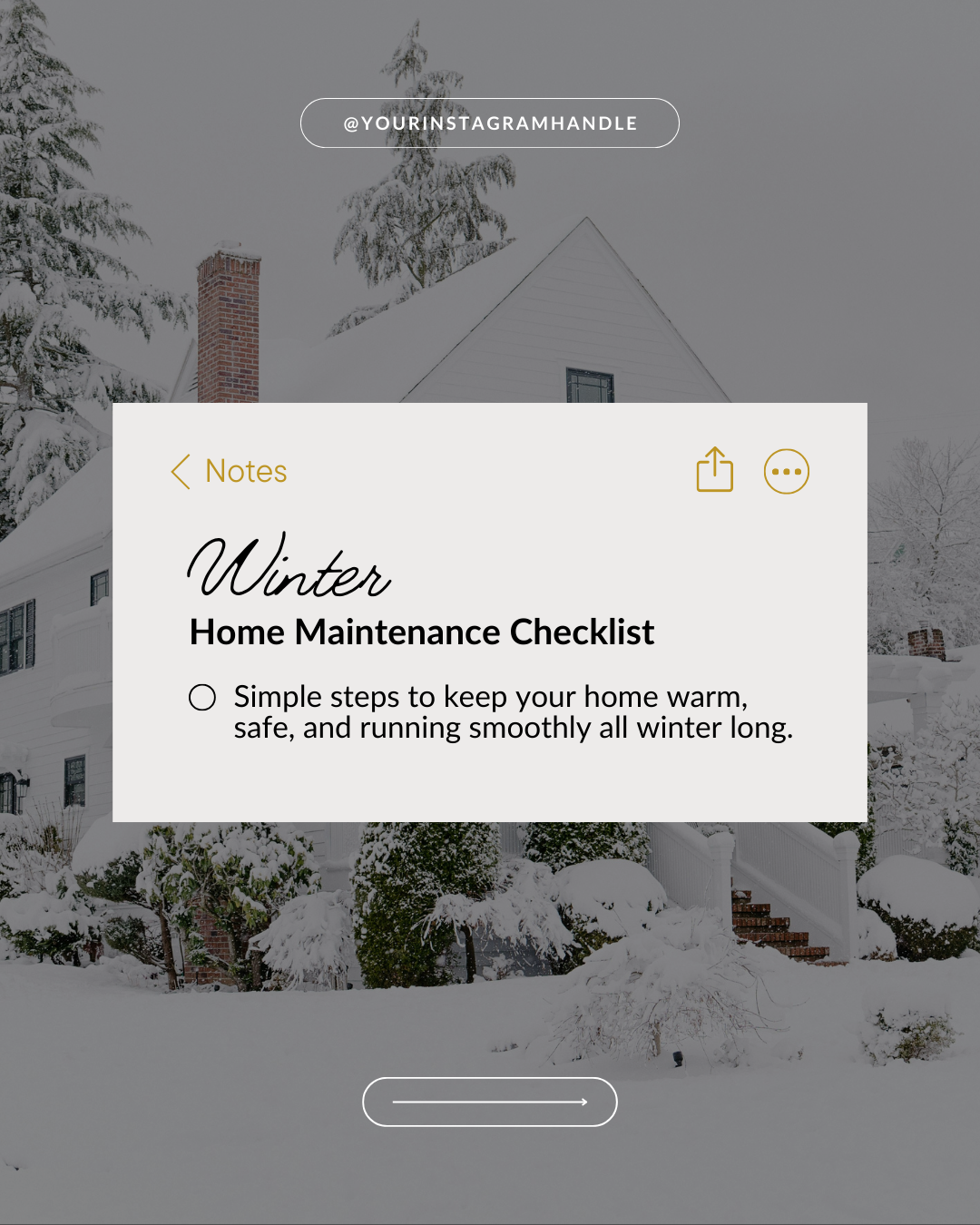 Winter home maintenance checklist