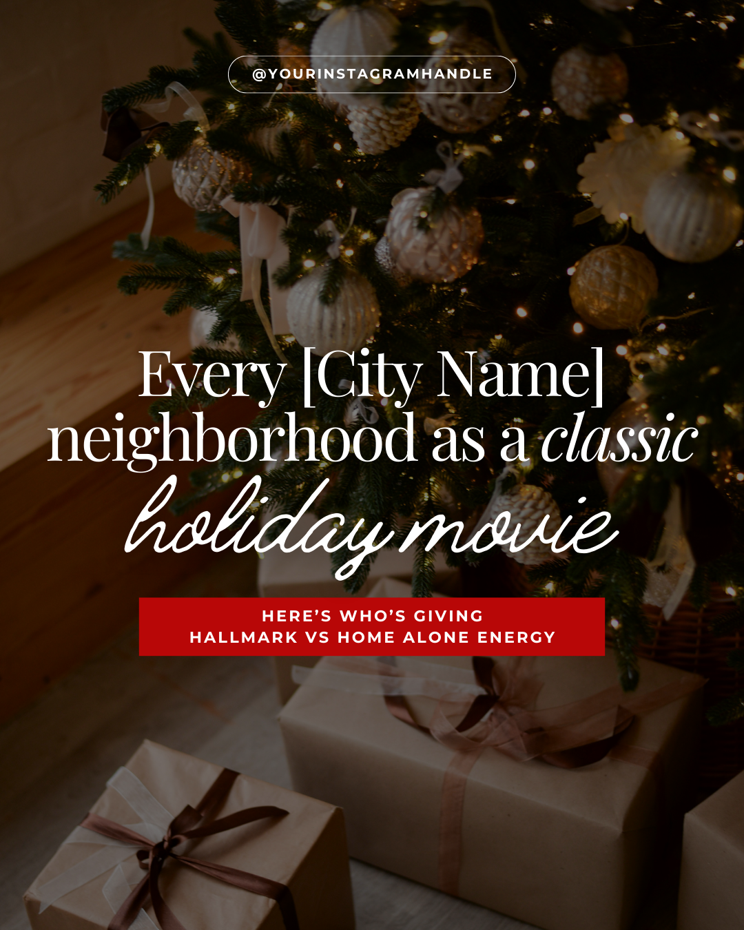 Every [City Name] neighborhood as a classic holiday movie