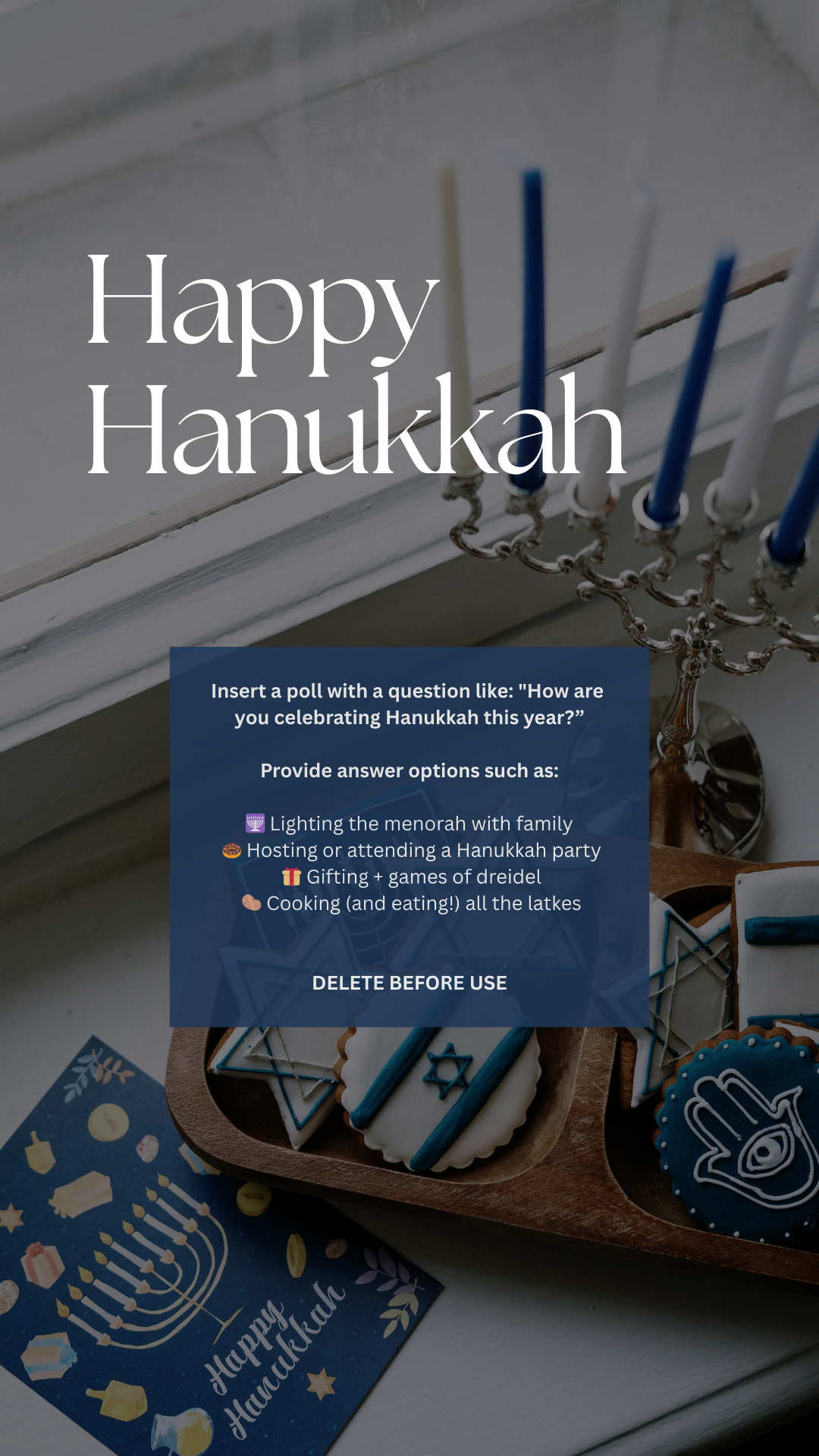 Hanukkah story template - December 14, 2025