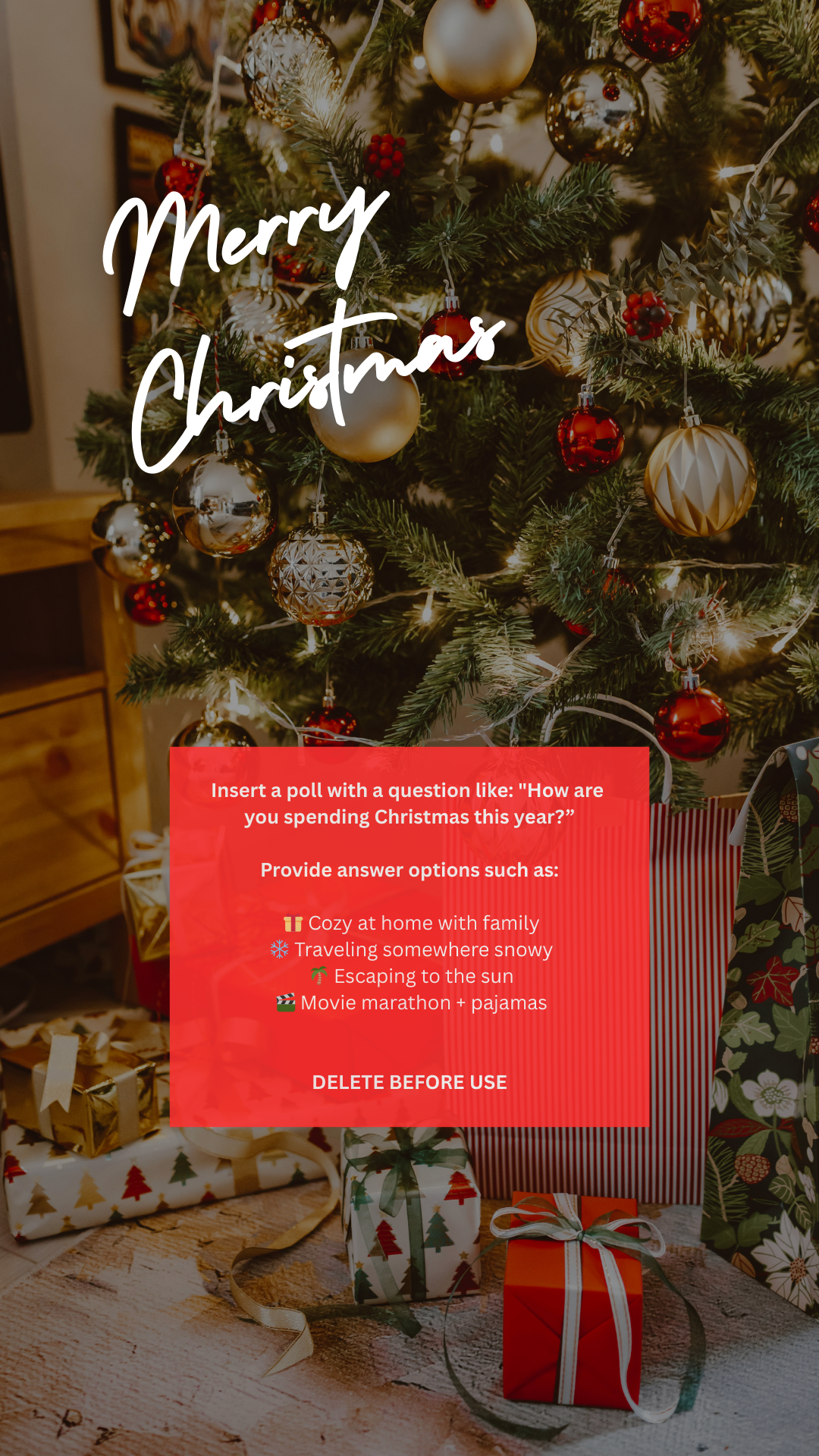 Christmas story template - December 25, 2025