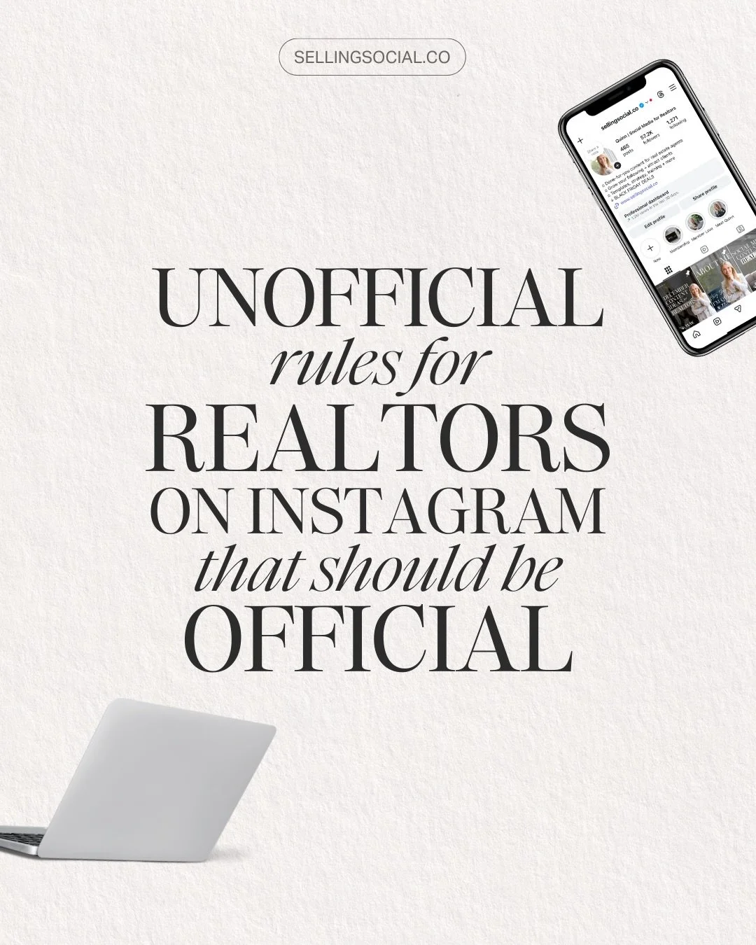 If you want Instagram to actually work for your real estate business in 2026, these are the rules to follow. 🖤

Most agents are still posting the same generic content:
❌ pretty listing photos
❌ random market updates
❌ talking to other agents instead