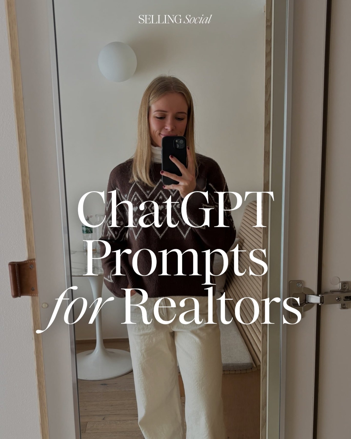 These are the ChatGPT prompts realtors should actually be using. 💻👇

If Instagram has been feeling a bit all over the place lately, this might help.

These are the ChatPGT prompts I&rsquo;d use to:
⭐ Get more leads
⭐ Figure out what to post
⭐ Sound