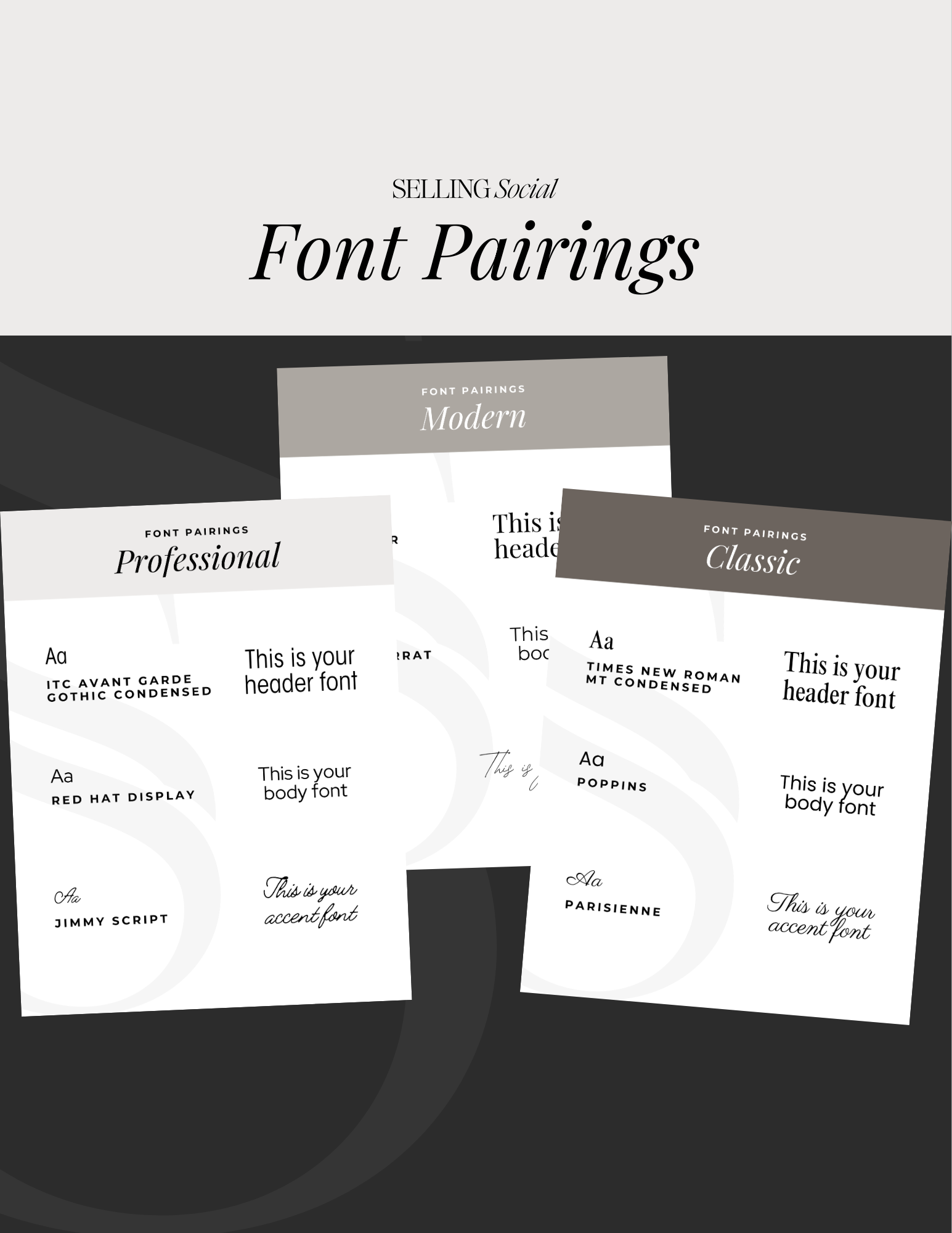 Brand Design: Font Pairings