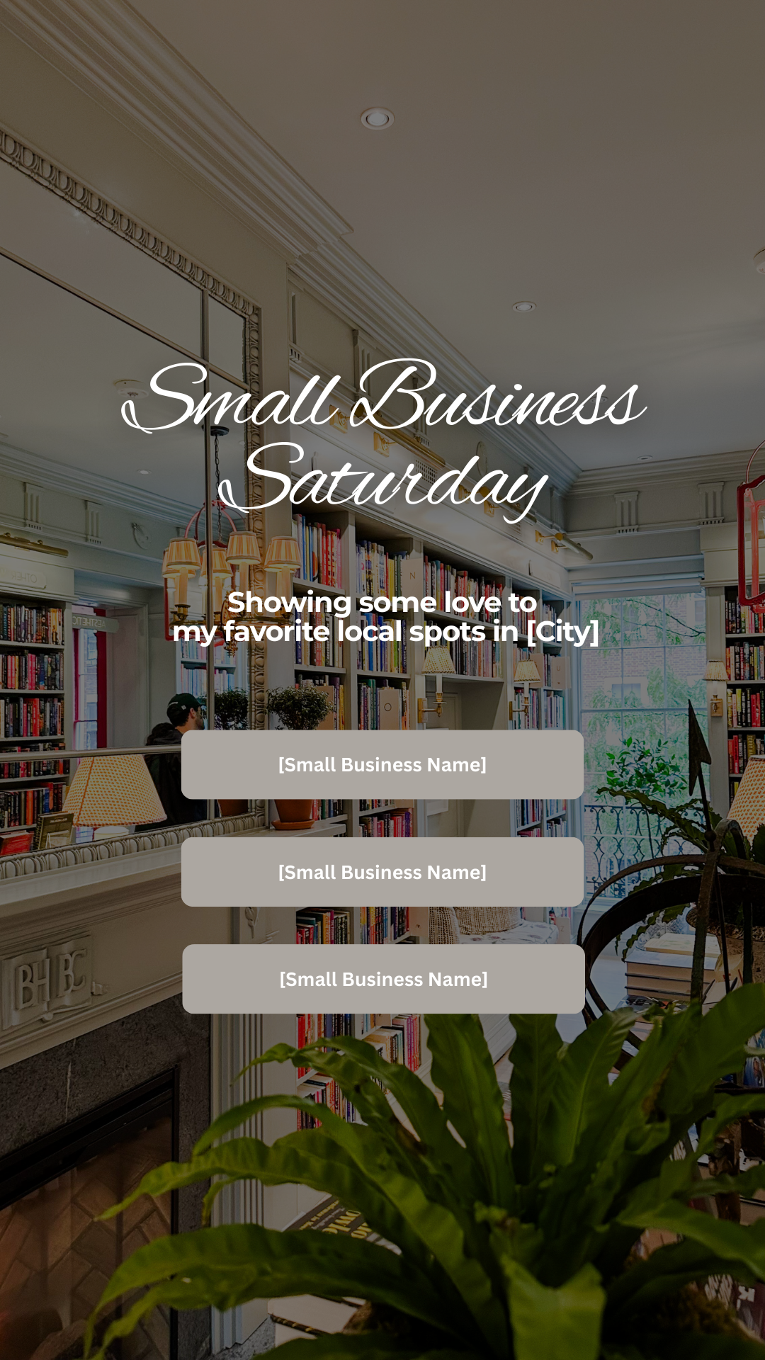 Small business Saturday story template