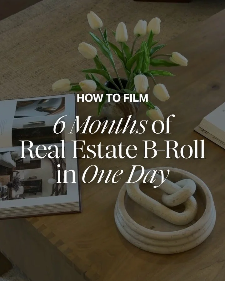 Filming real estate content every week is exhausting 😩

Filming once and using it for months? That&rsquo;s the move 👀

Swipe to see exactly how to film 6 months of real estate b-roll in one day, without overthinking it or living on your phone.

And