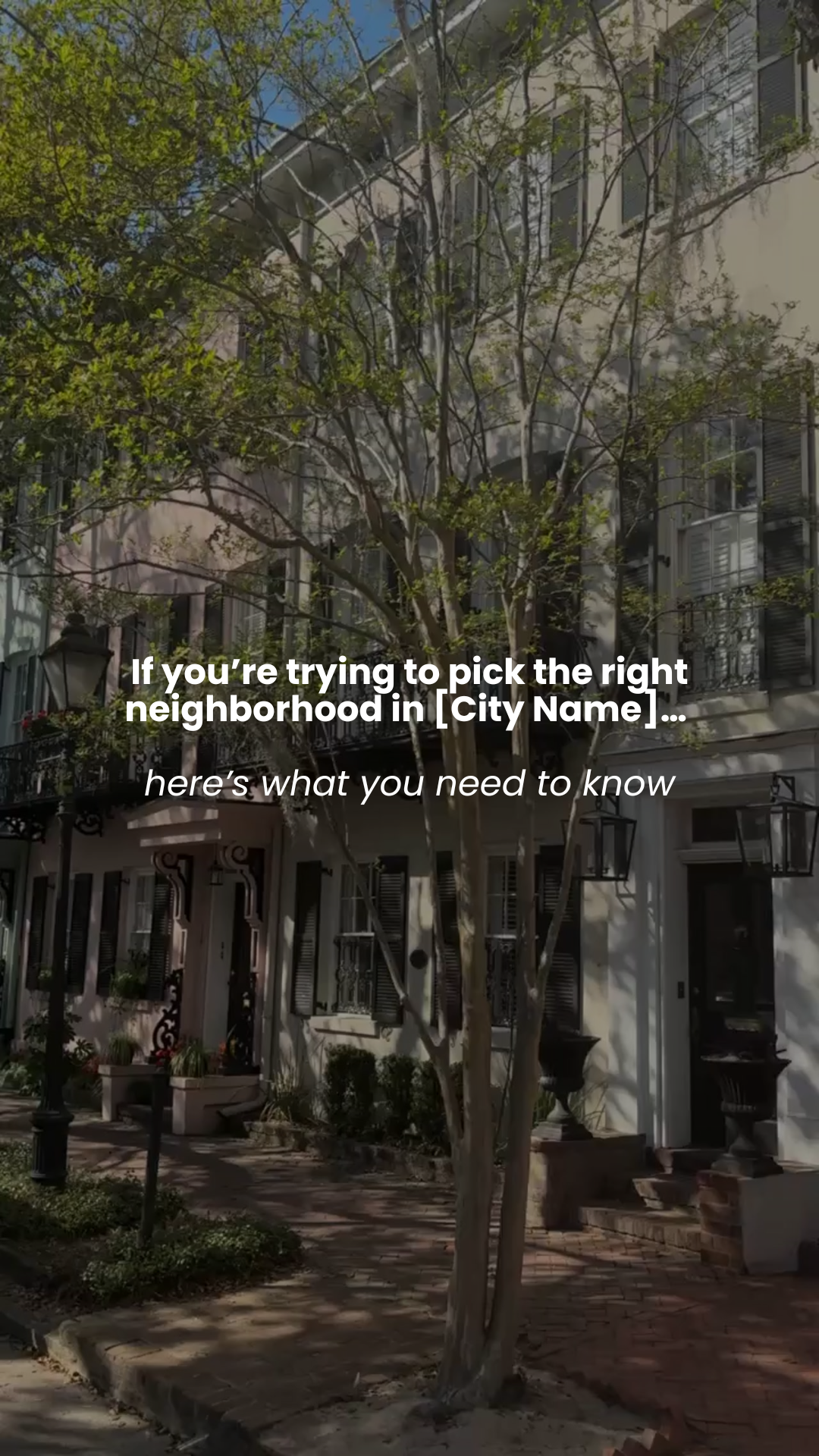 If you’re trying to pick the right neighborhood in [City Name]… here’s what you need to know