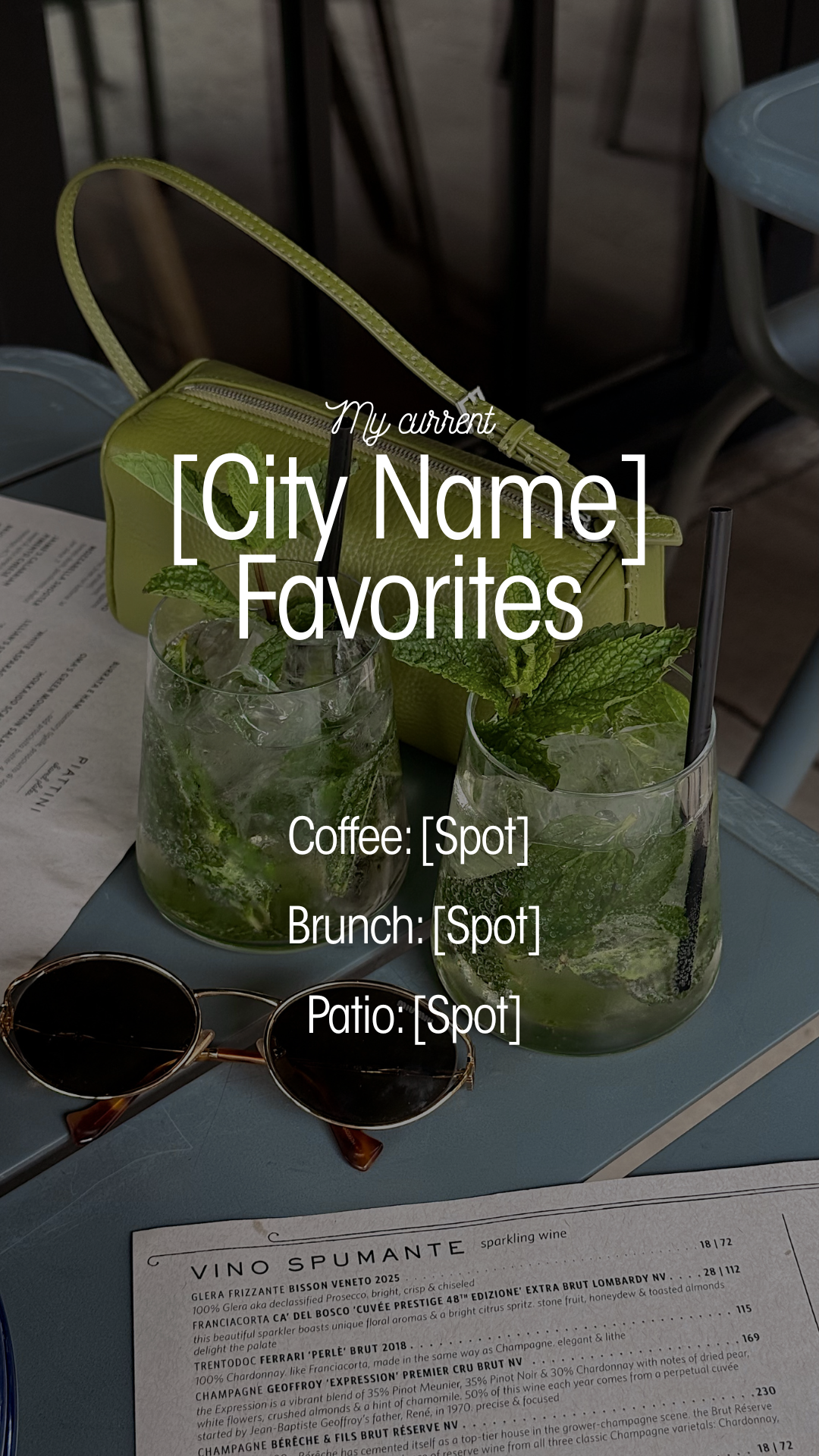 [City Name] favorites story template