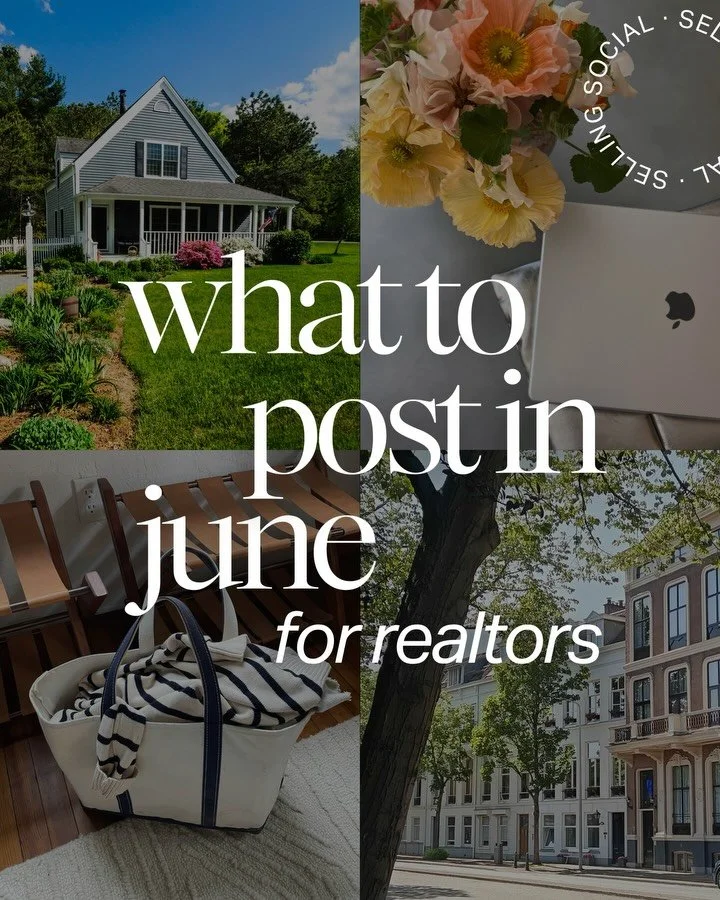 June content ideas for realtors (you&rsquo;re going to want to save this one) ☀️👇

Swipe for key dates to keep on your radar, trends that are blowing up right now, and some hooks that&rsquo;ll keep your audience coming back for more.

Literally ever