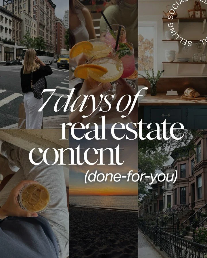 If you&rsquo;re overthinking your real estate content again... this one&rsquo;s for you.

This is a full week of real estate posts you can actually follow, so you know what to film and create every day.

Save this and use it as your content plan for 