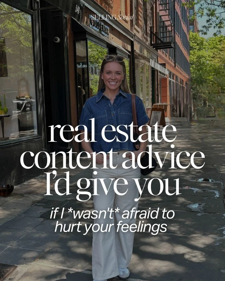 Real estate content advice I&rsquo;d give you if I wasn&rsquo;t afraid to hurt your feelings... 👀

This is the stuff I wish more agents heard!

If you&rsquo;re new here, hi, I&rsquo;m Quinn! I help real estate agents grow and get leads on Instagram.