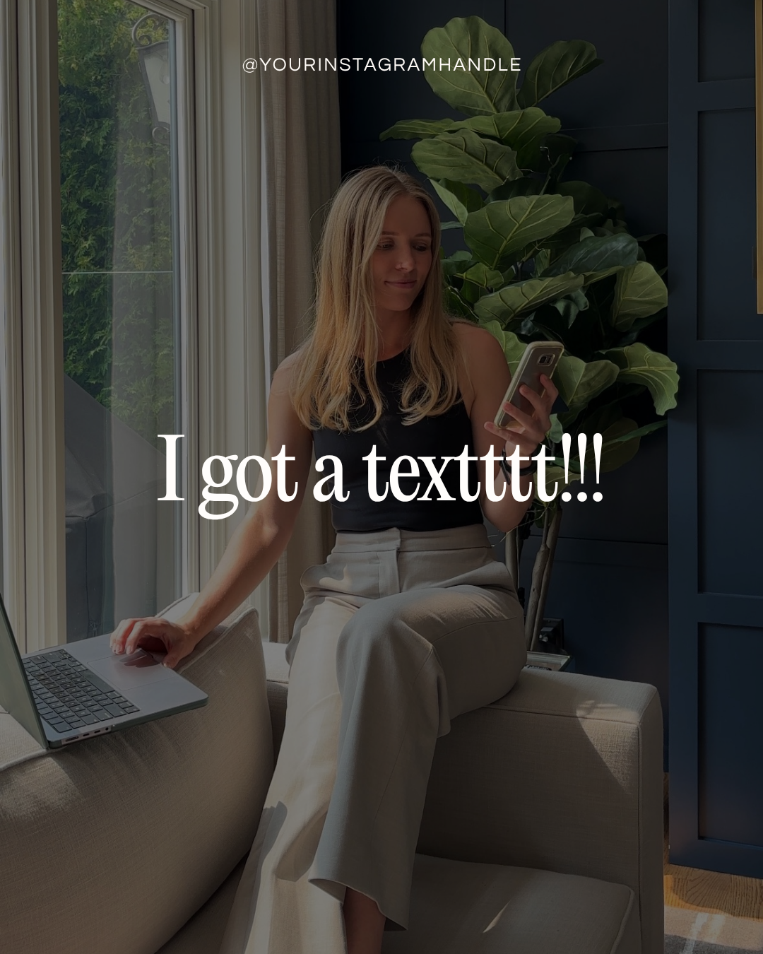 I got a textttt!!!