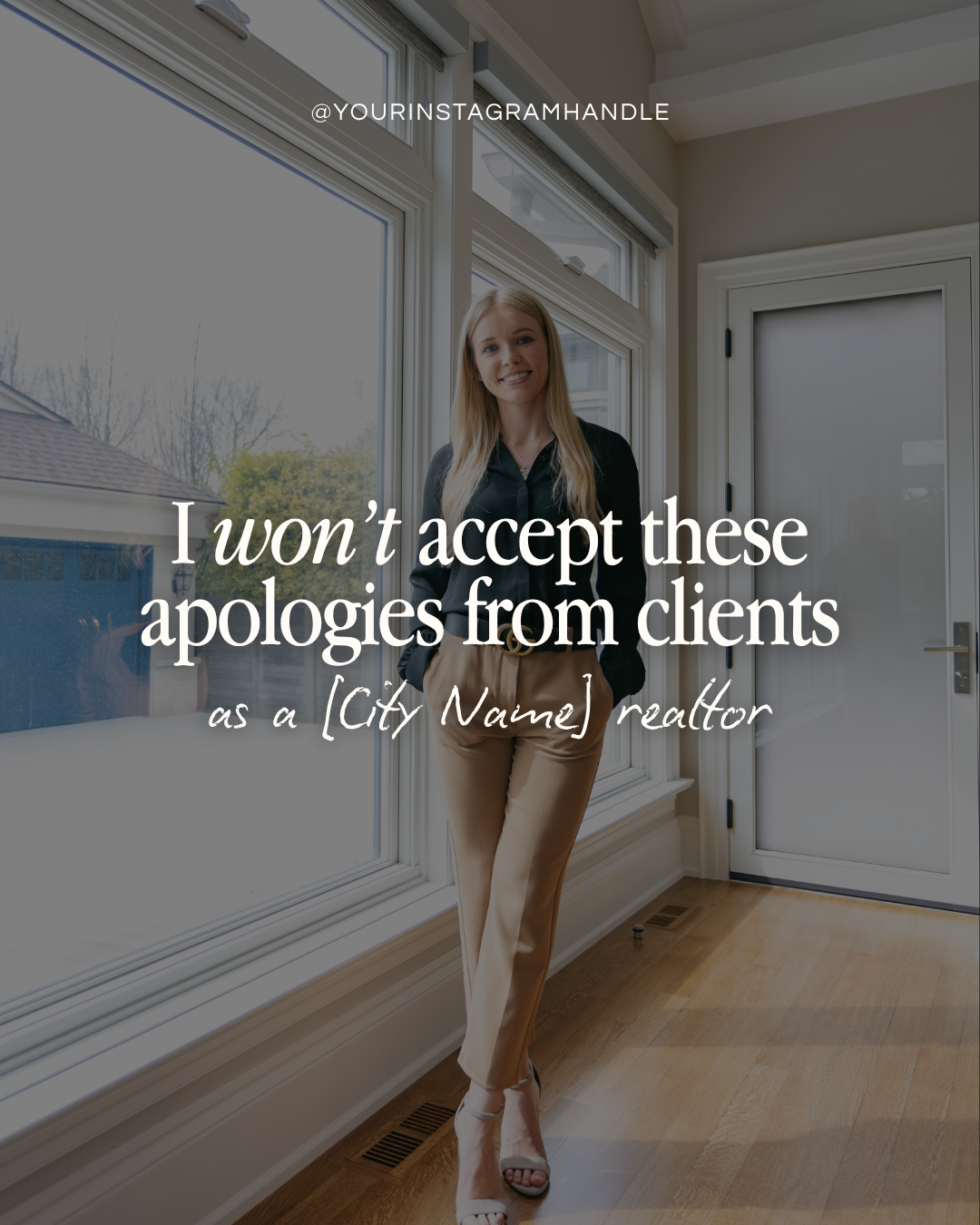 I won’t accept these apologies from clients