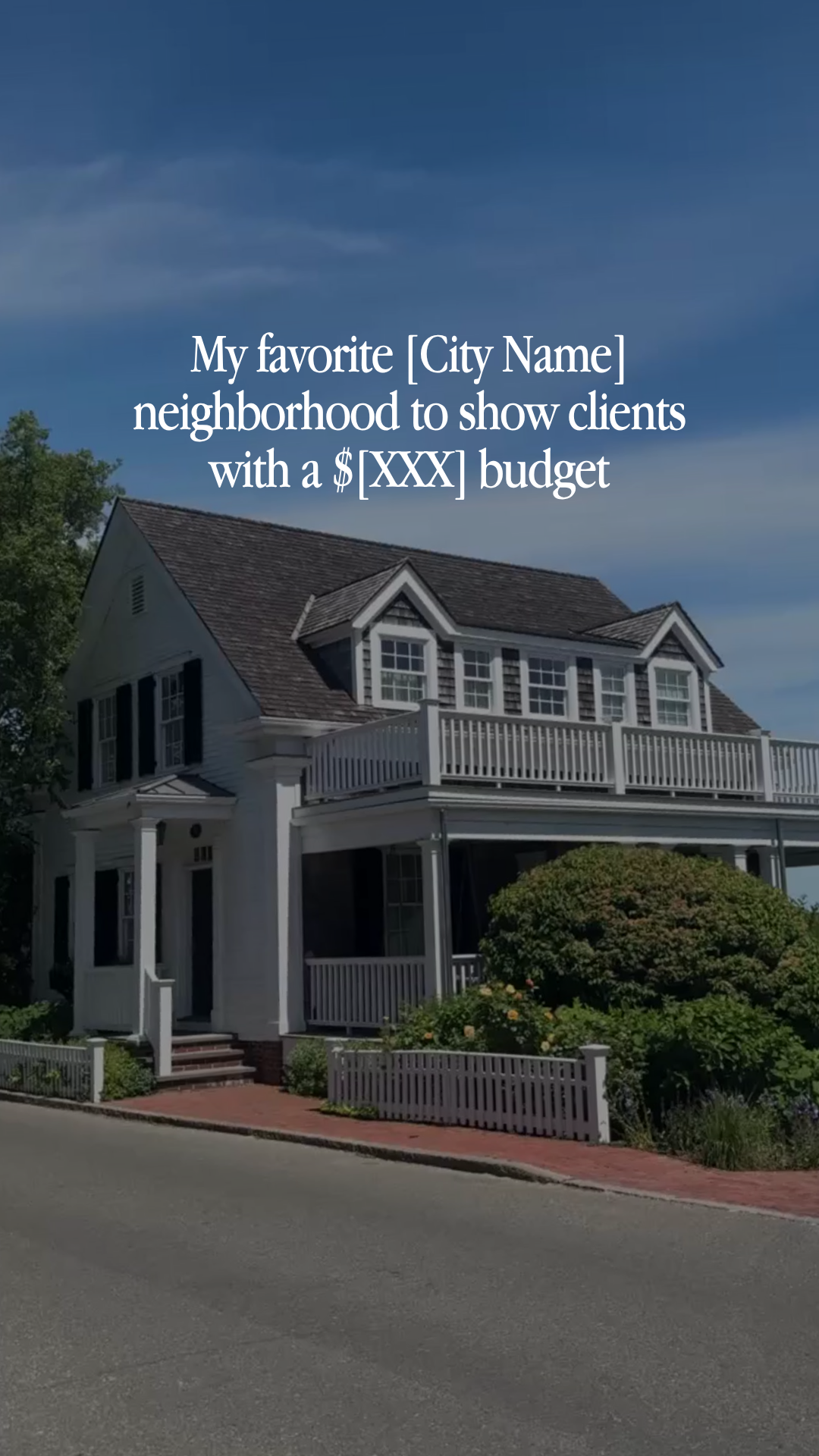 My favorite [City Name] neighborhood to show clients with a $[X] budget
