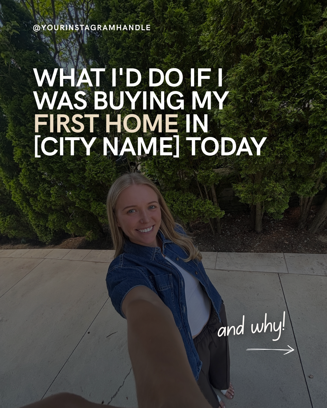 What I'd do if I was buying my first home in [City Name] today