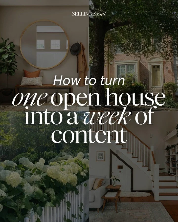 Most agents leave an open house with zero content 😬

When you&rsquo;re dressed up, in a beautiful home, and have a few hours to yourself&hellip; why wouldn&rsquo;t you take advantage?

The only difference between walking away empty-handed and walkin