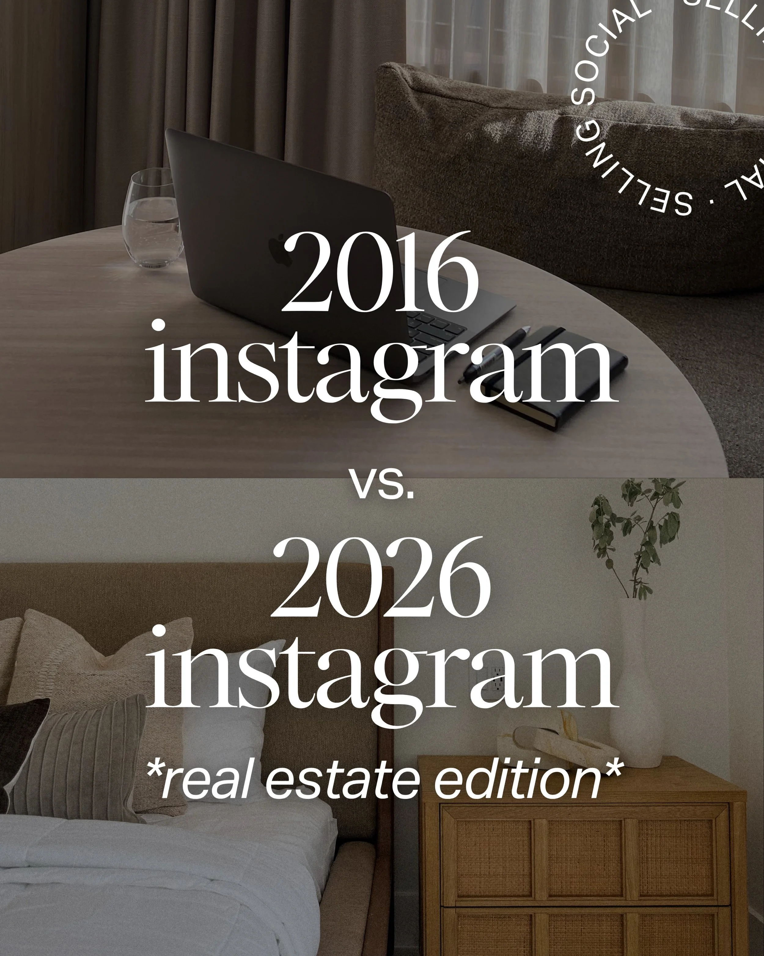 Instagram has changed a lot since 2016, and some realtors are still catching up 👀

Swipe through to see exactly what worked then vs. what&rsquo;s actually working now, and what you should be focusing on to grow your real estate business on Instagram