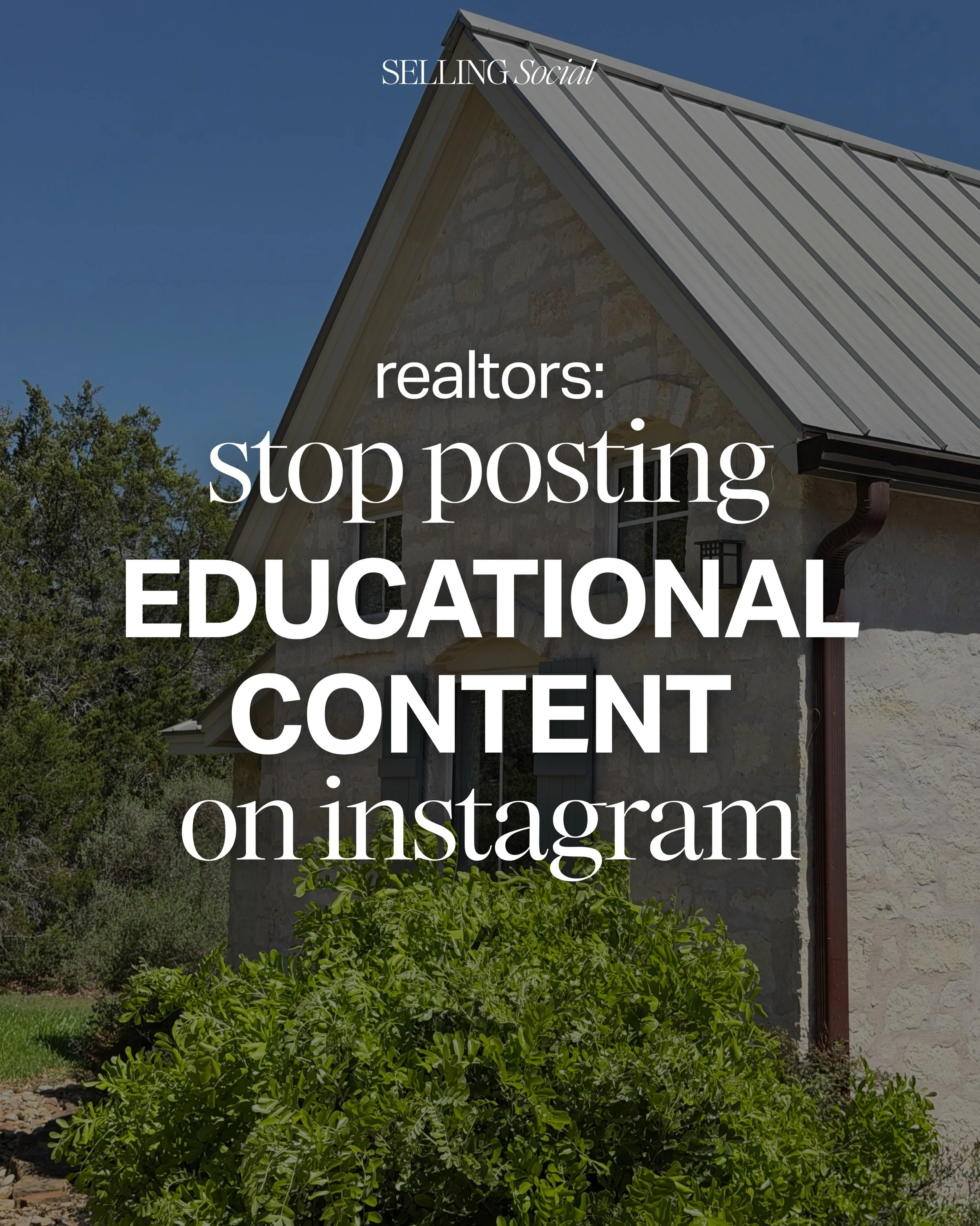 Realtors&hellip; this is your sign to stop posting content people can Google 👀

If your content sounds like everyone else&rsquo;s, there&rsquo;s no point in even posting it.

Let&rsquo;s flip those boring educational posts into content that actually