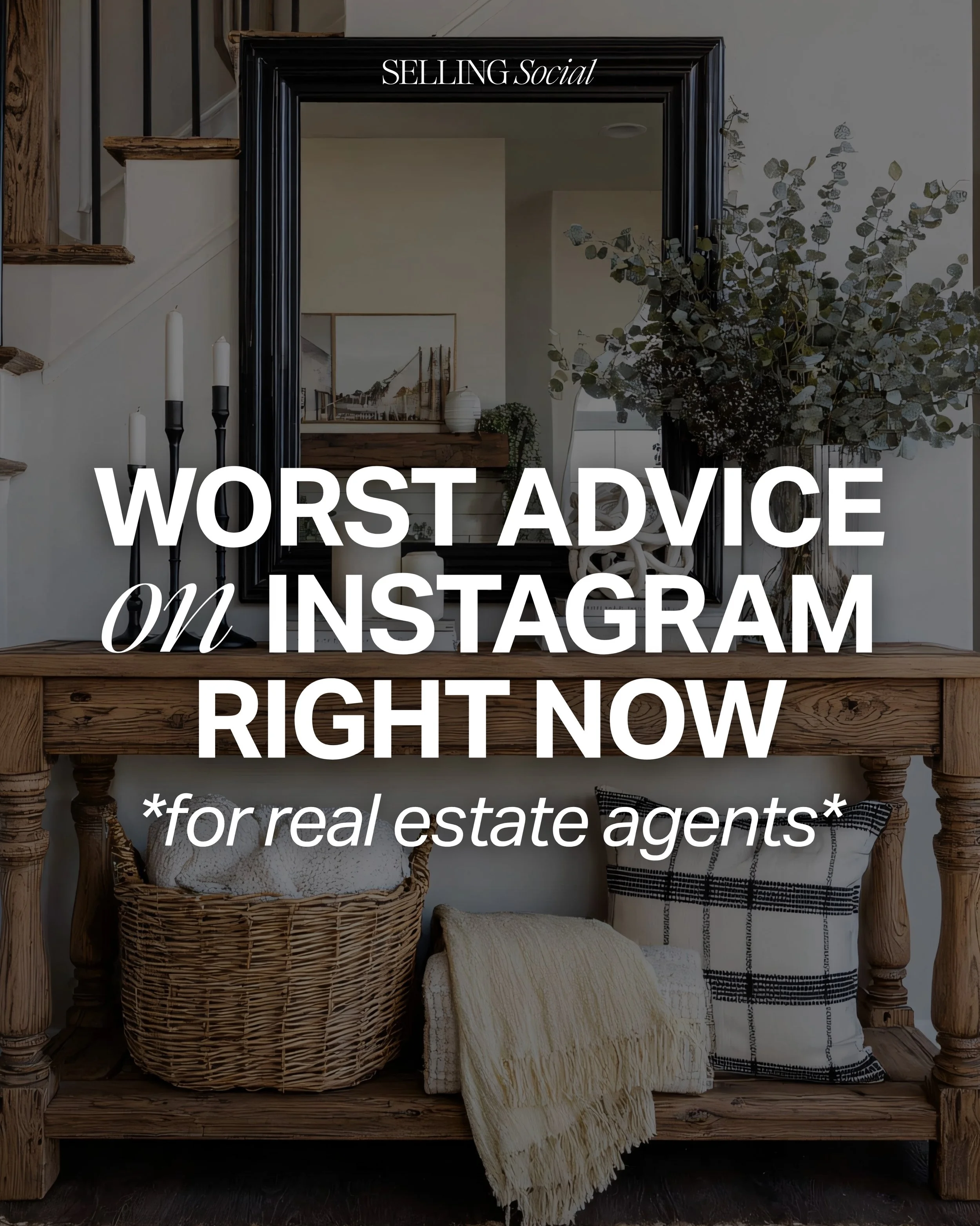 The worst Instagram advice for realtors👇

Swipe through to see the biggest myths that are keeping you stuck on IG and what actually works instead.

And if you want a full strategy for turning Instagram into a consistent lead source, comment &lsquo;S