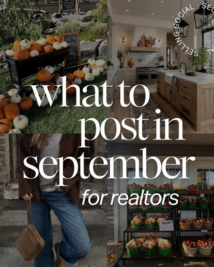 September content for realtors is here🏡🫶🍁

I&rsquo;ve already taken care of the key dates you should look out for, trending posts for the month, and hooks you can use so you&rsquo;re never stuck on what to post.

📌 Save this and come back to it a