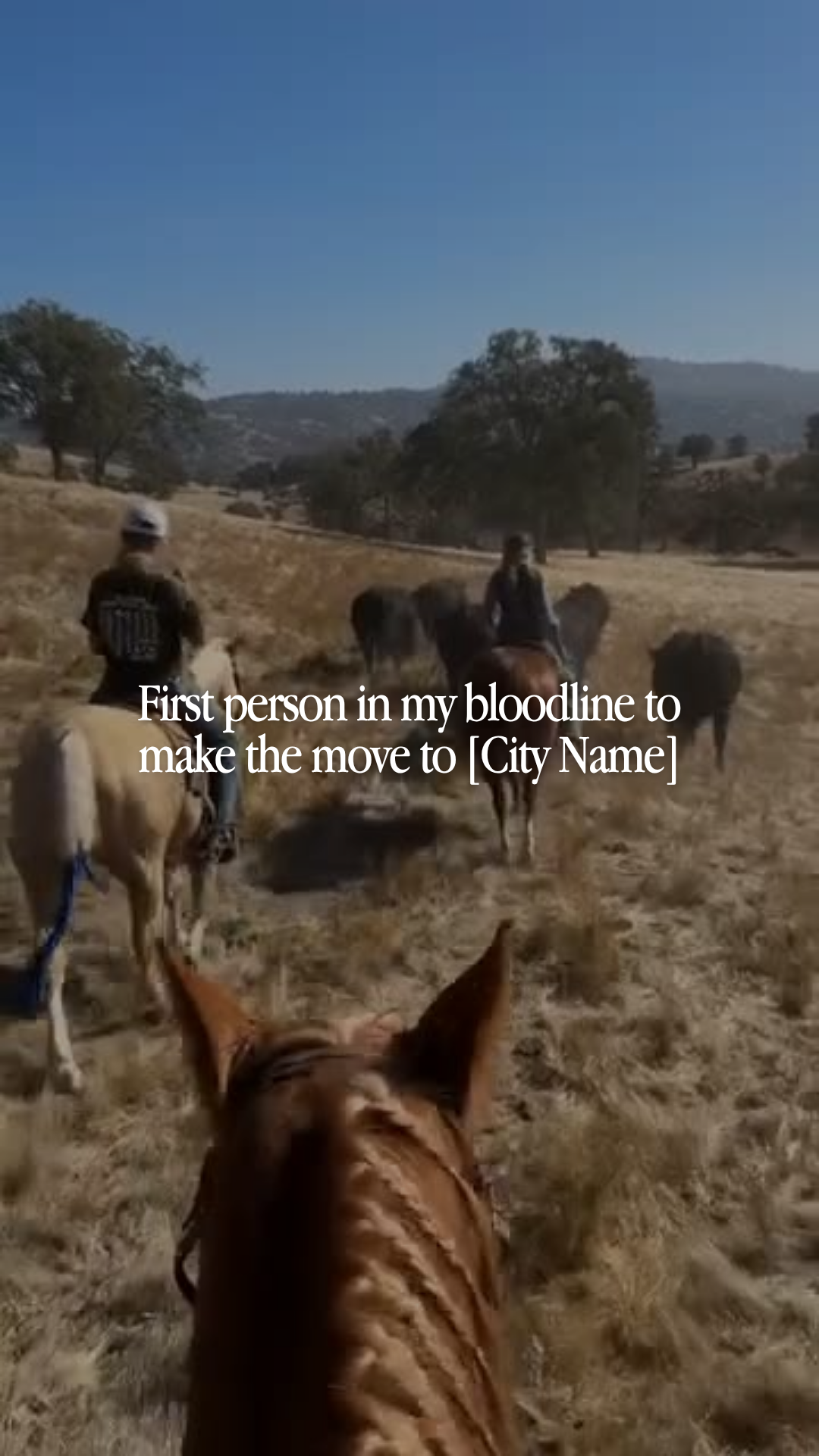 Trending reel: First in my bloodline...