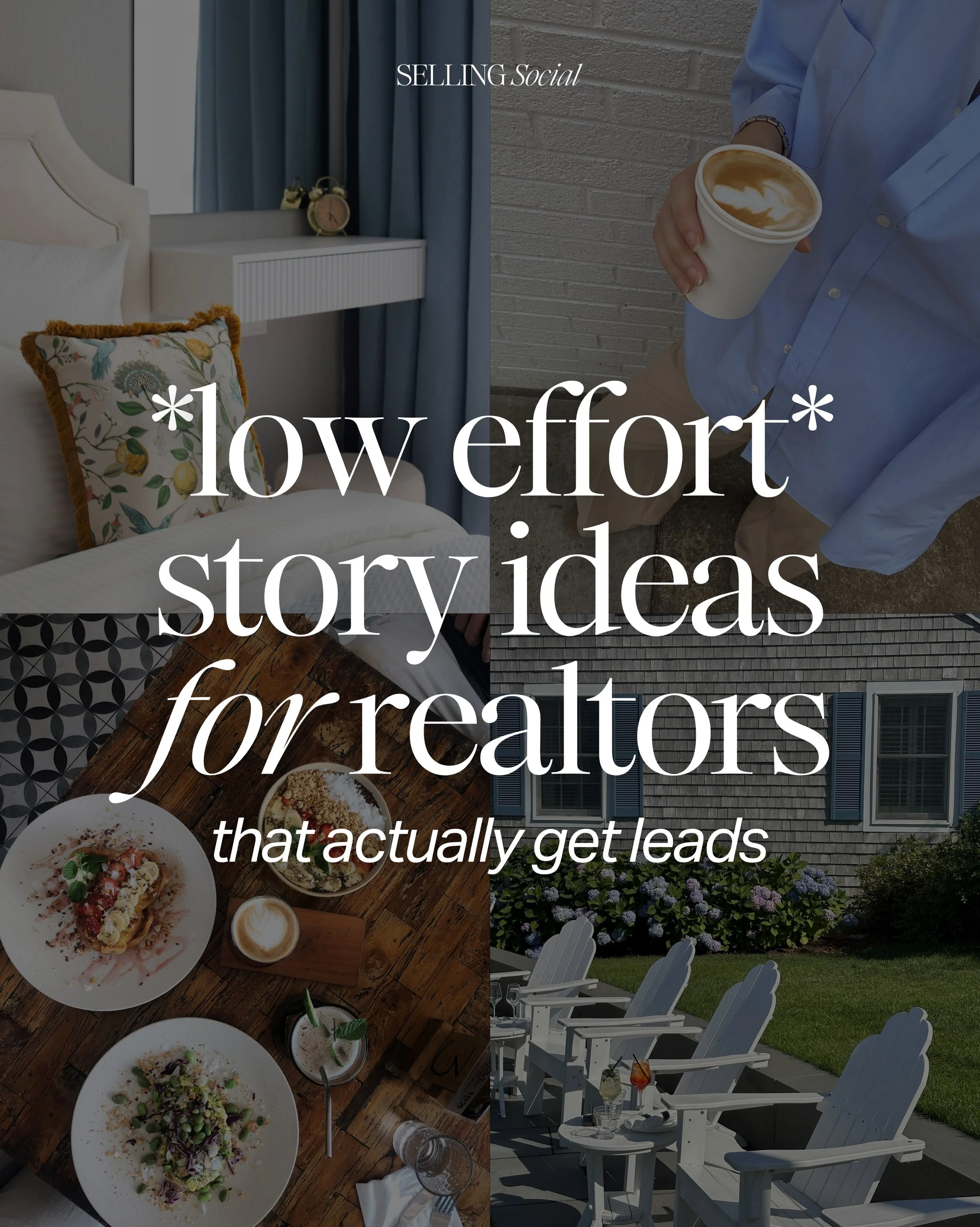 Realtors: Here are a few low-effort story ideas that can actually help you start conversations with future clients in your area!

Save this for later and pick one idea to post this week ☀️

Comment STORY and I&rsquo;ll send you 100 more story ideas t